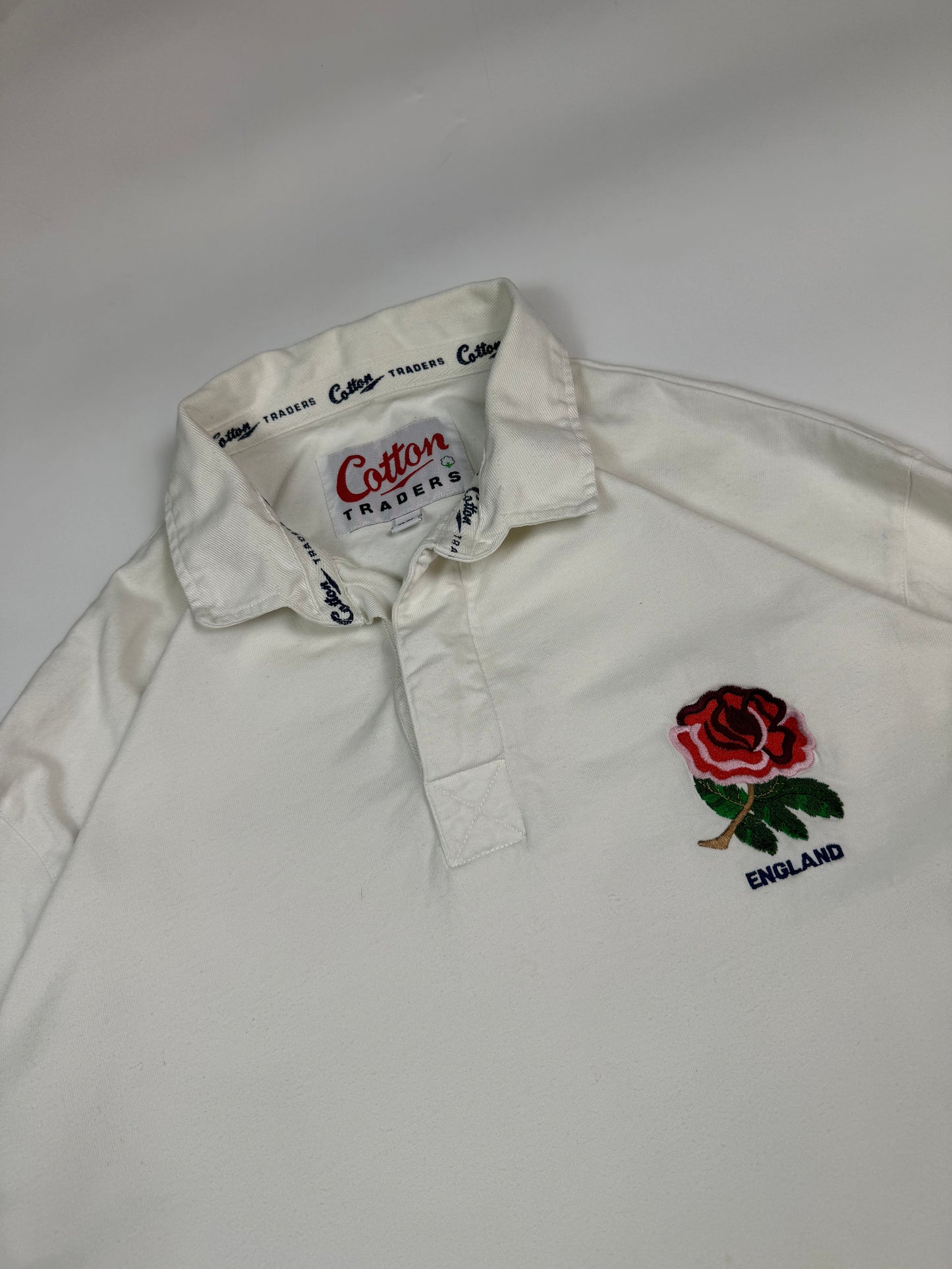 Vintage 90s England Cotton Traders rugby union shirt (XL)