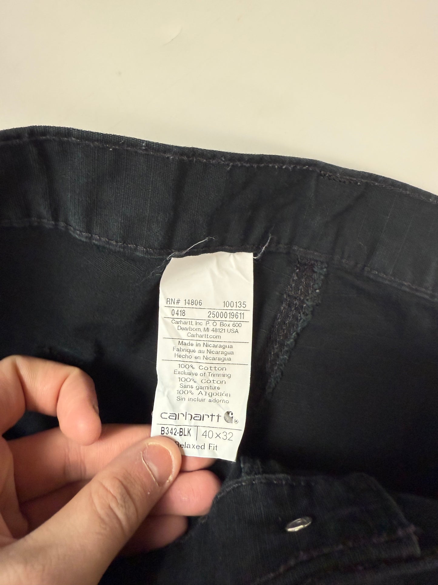 Carhartt baggy double knee cargo pants (W40)