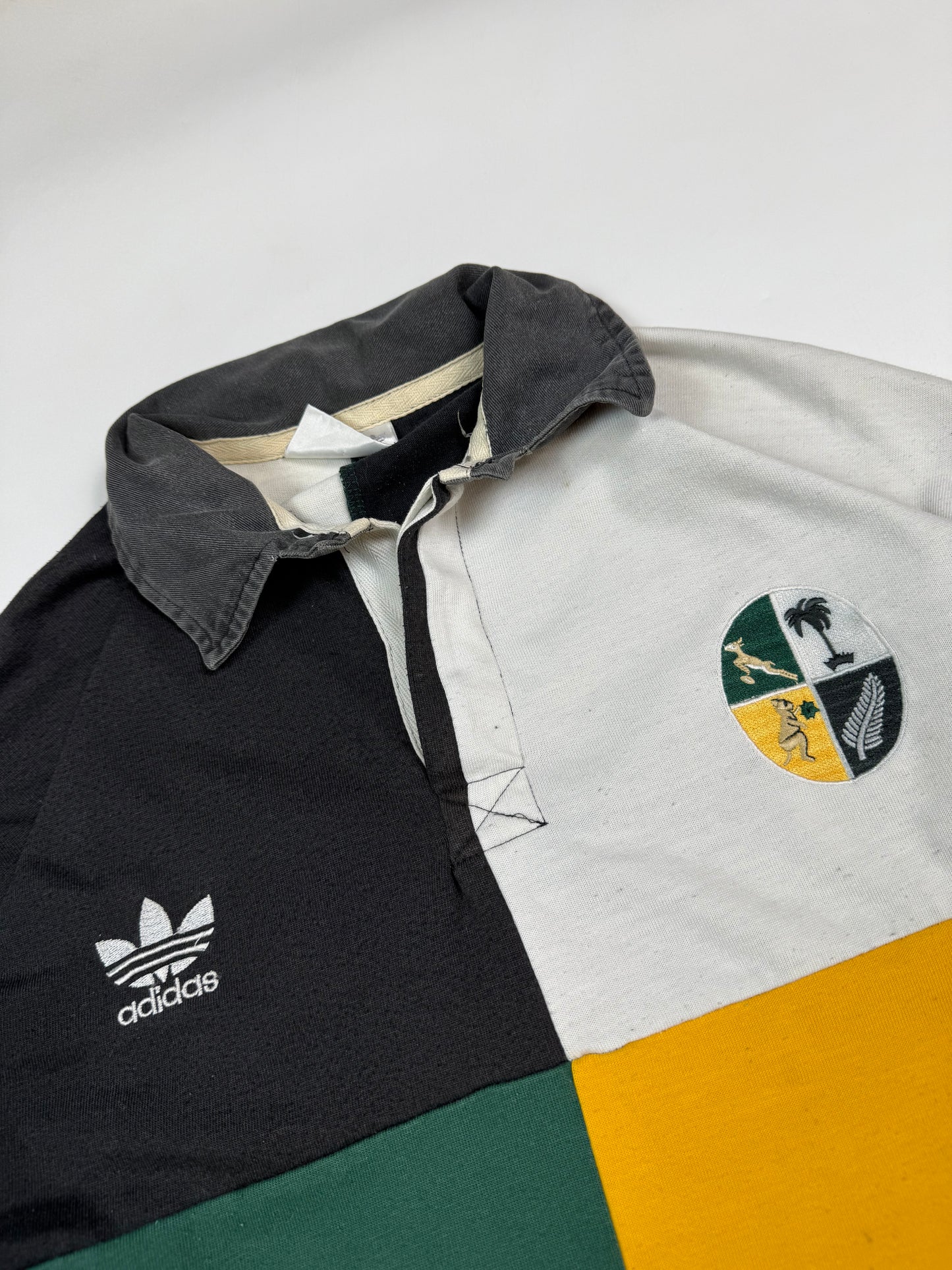 Vintage 90s Adidas originals nations tour rugby shirt (XL)