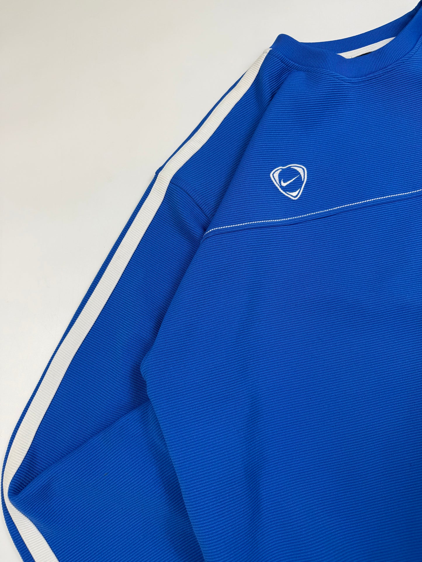 Vintage Nike shield football side stripe sweatshirt (XL)