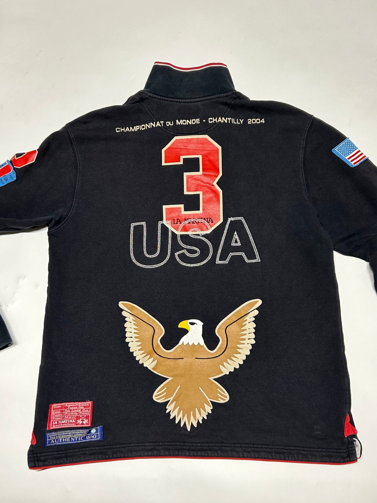 Vintage La Martina USA polo team quarter zip sweatshirt (XL)