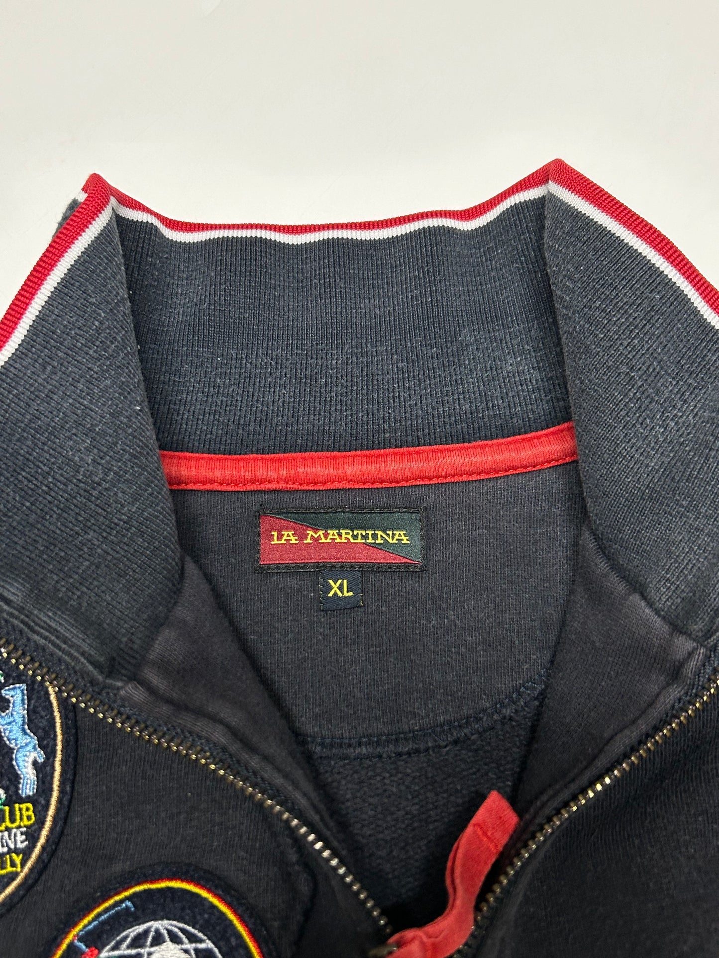 Vintage La Martina USA polo team quarter zip sweatshirt (XL)