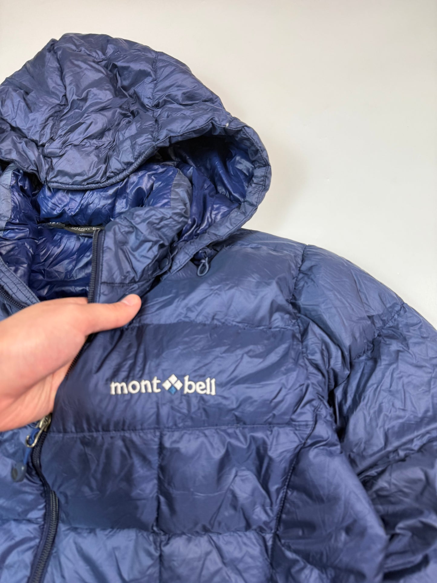 Mont Bell hooded down puffer jacket (M)