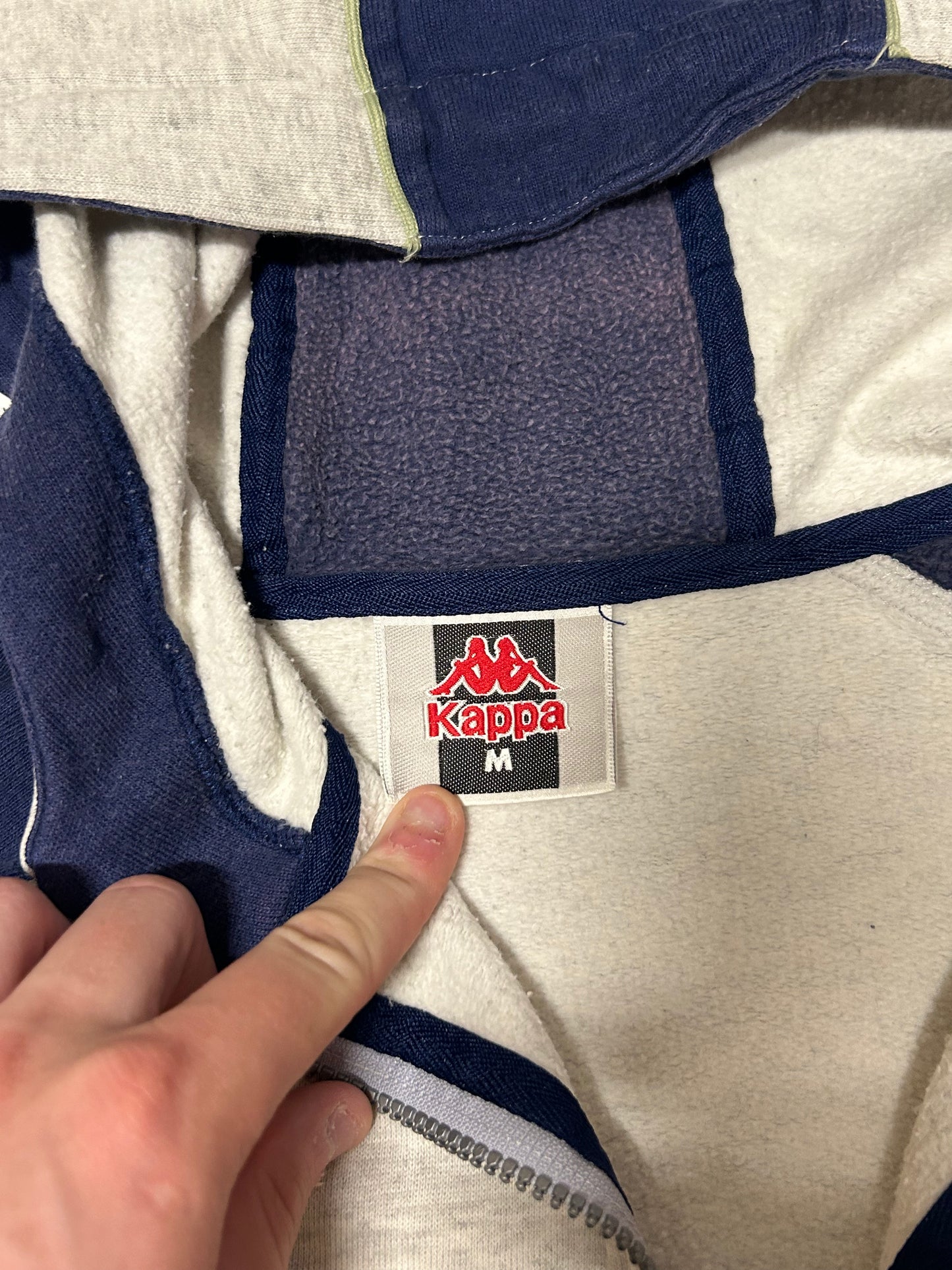 Vintage 90s Kappa full zip hoodie (M)