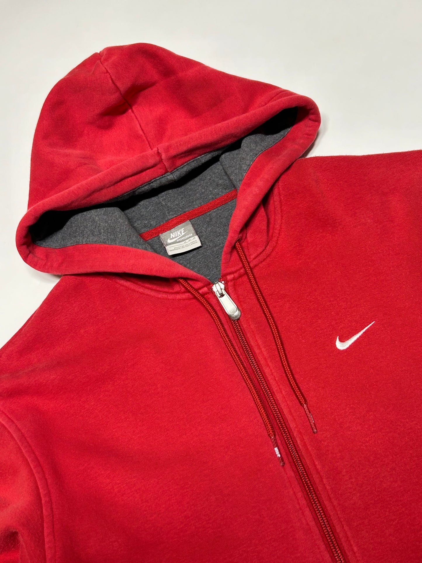 Vintage Nike mini swoosh full zip hoodie (M)
