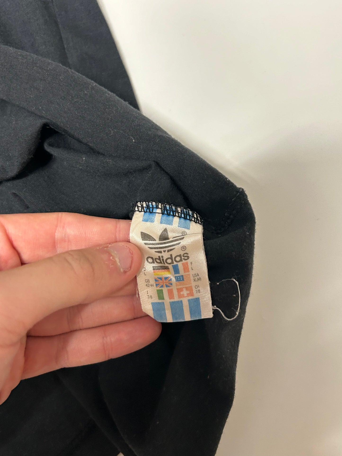 Vintage 90s adidas rasta tee (L)