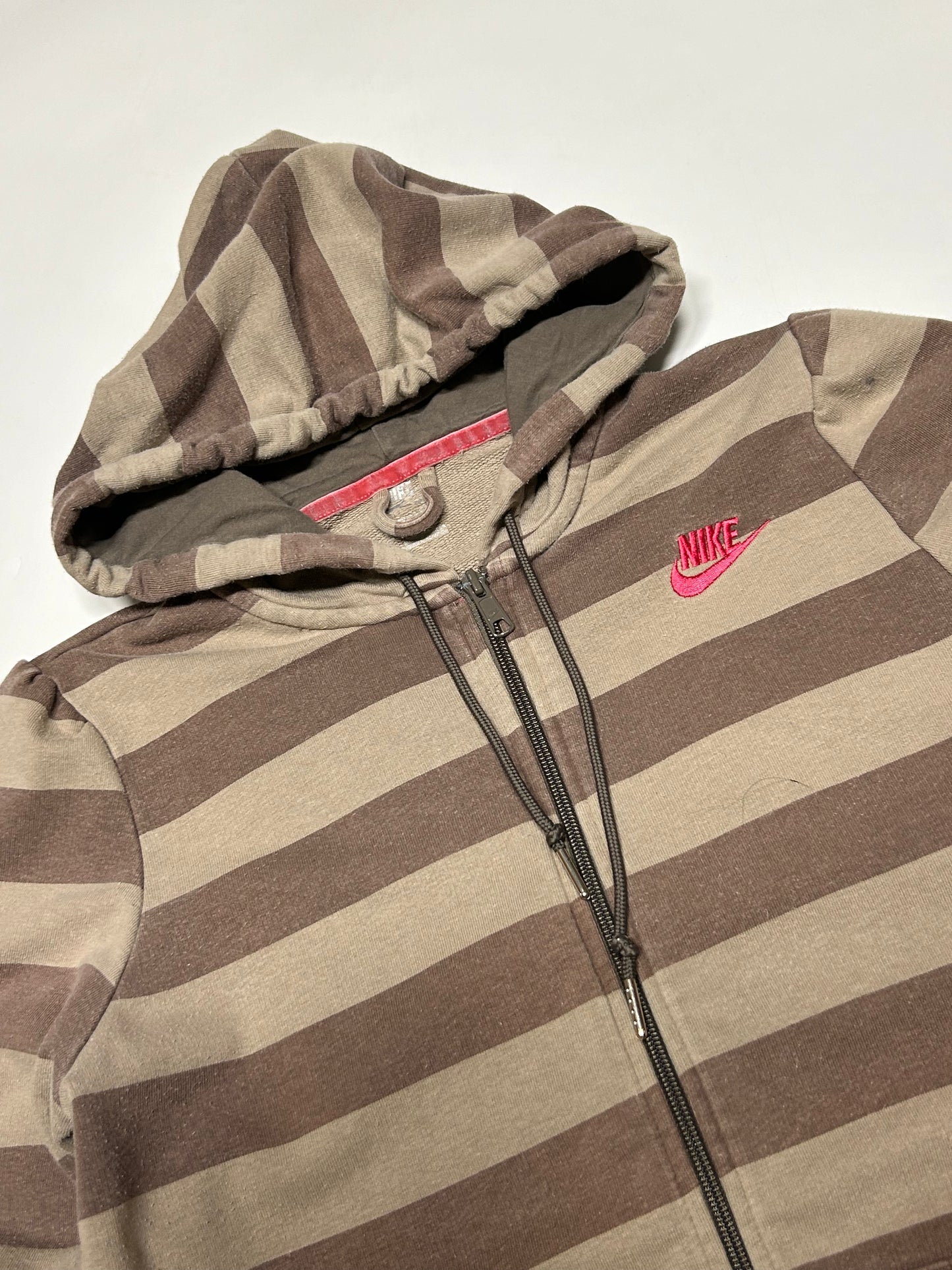 Vintage Nike striped zip up hoodie (L)
