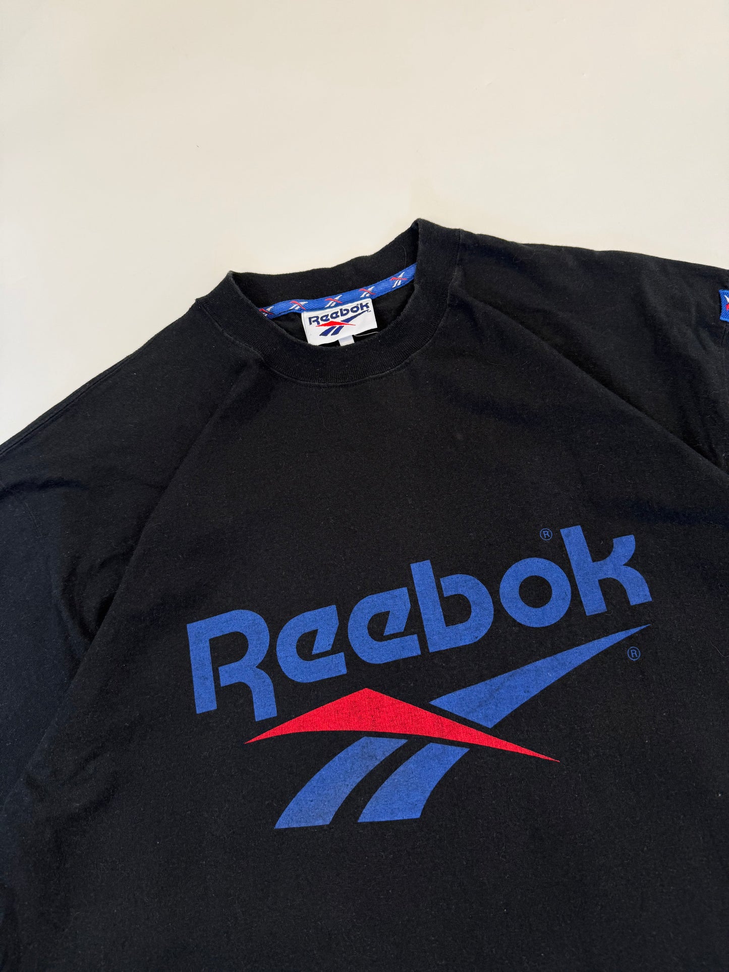 Vintage 90s Reebok spell out tee (XL)