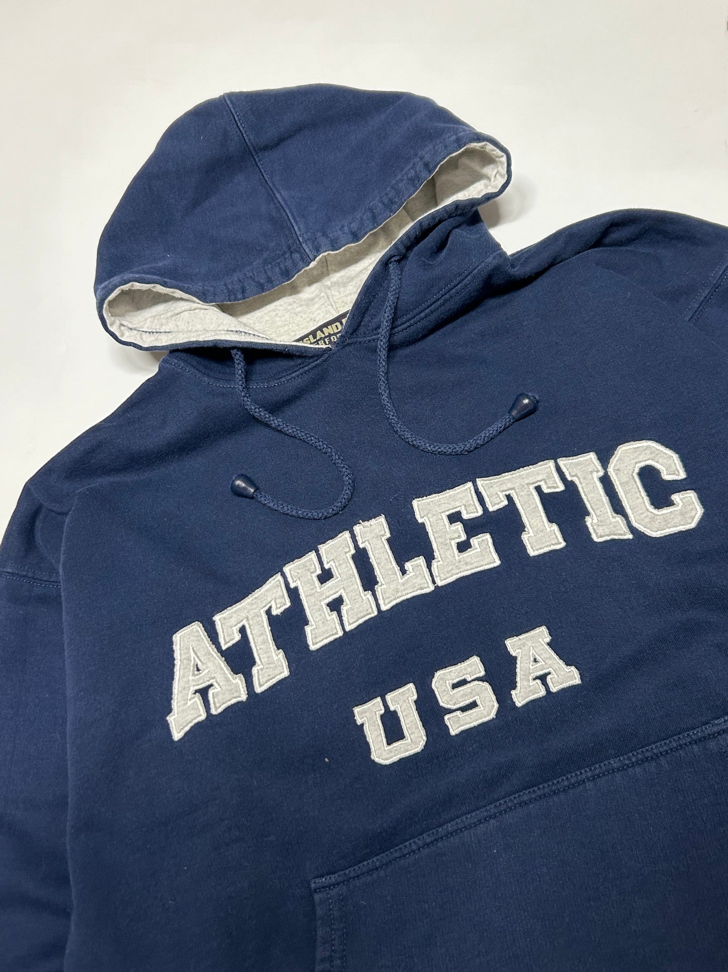 Vintage Athletic USA spell out hoodie (M)