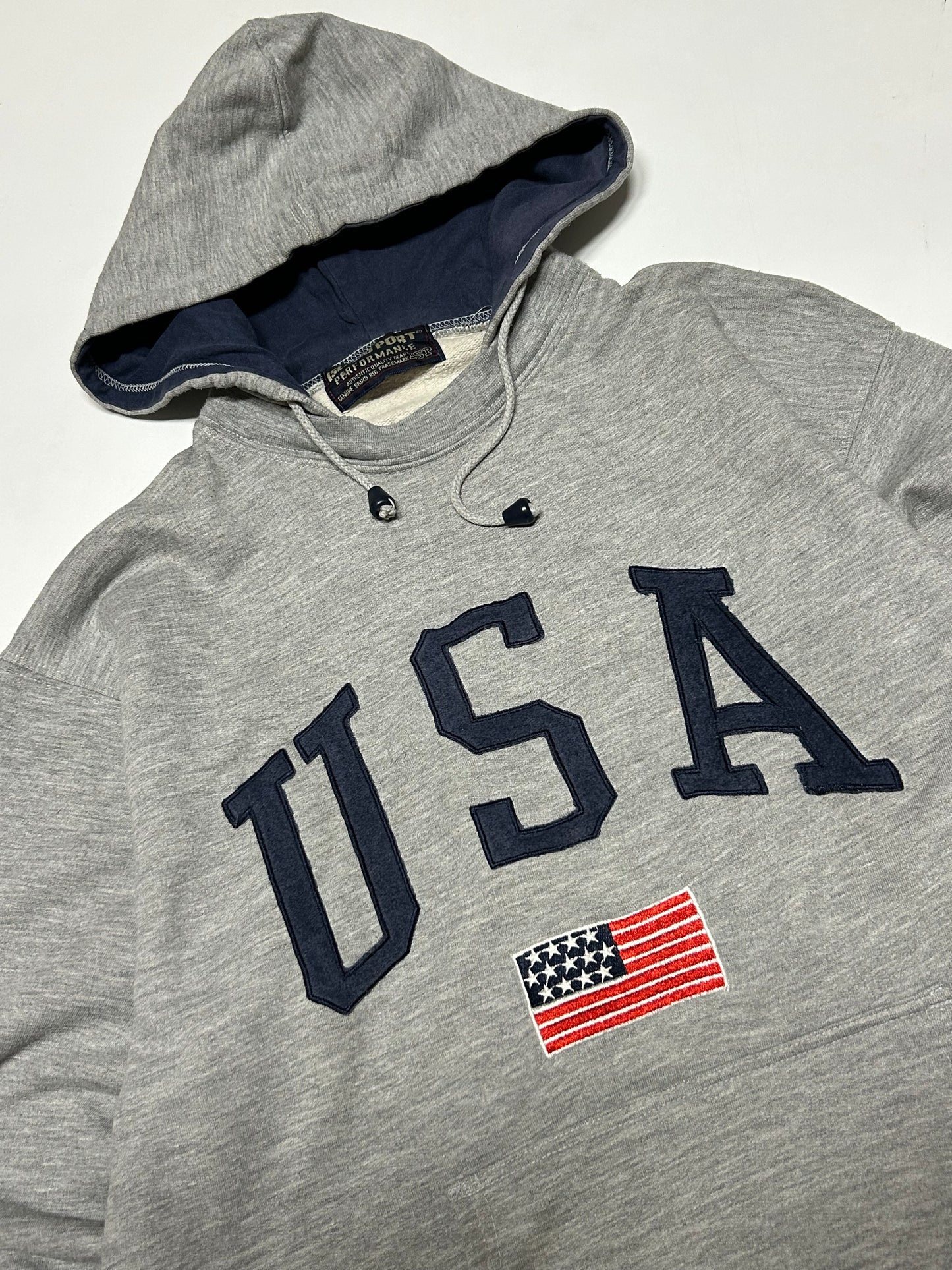 Vintage USA spell out hoodie (XL)