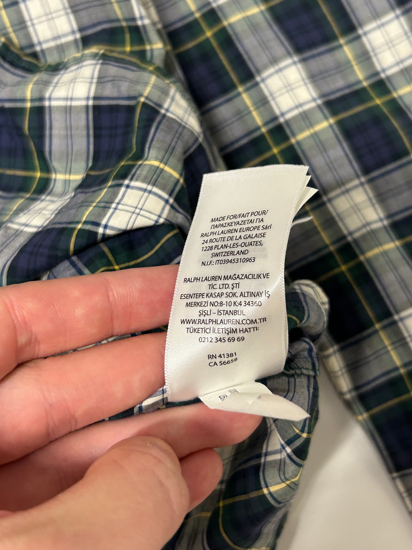 Ralph Lauren check shirt (M)