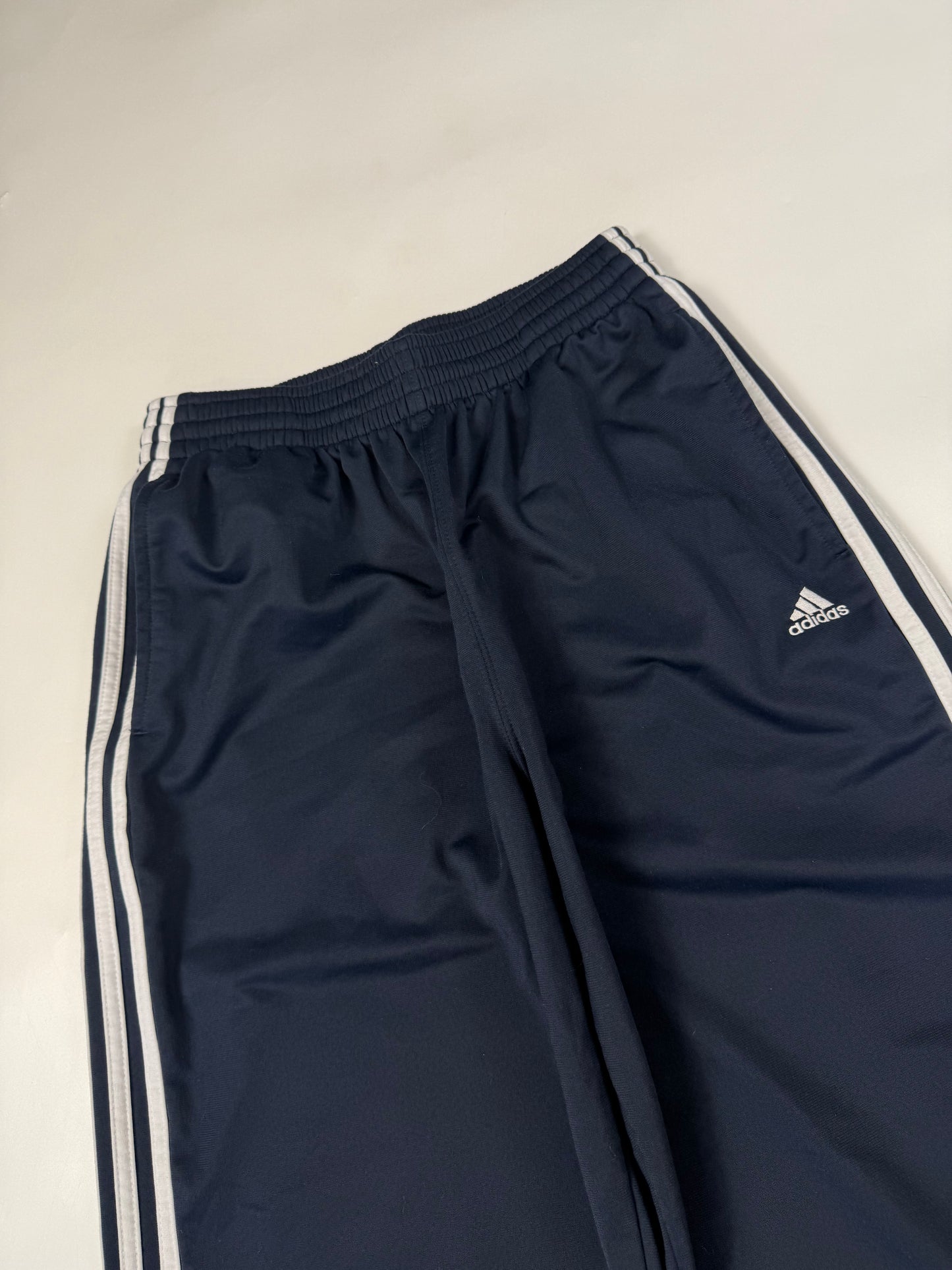 Vintage Adidas side stripe baggy track pants (M)