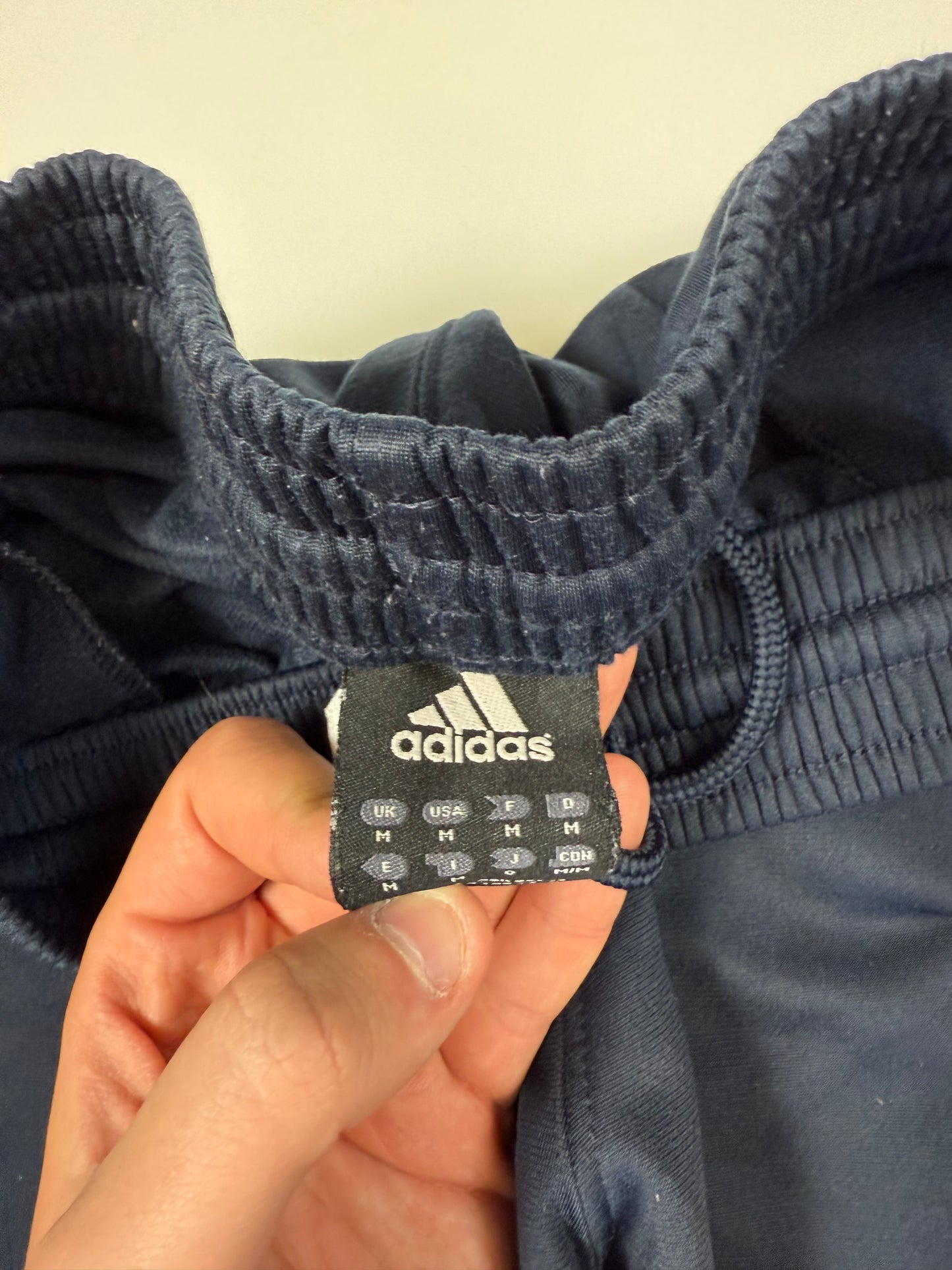 Vintage Adidas side stripe baggy track pants (M)