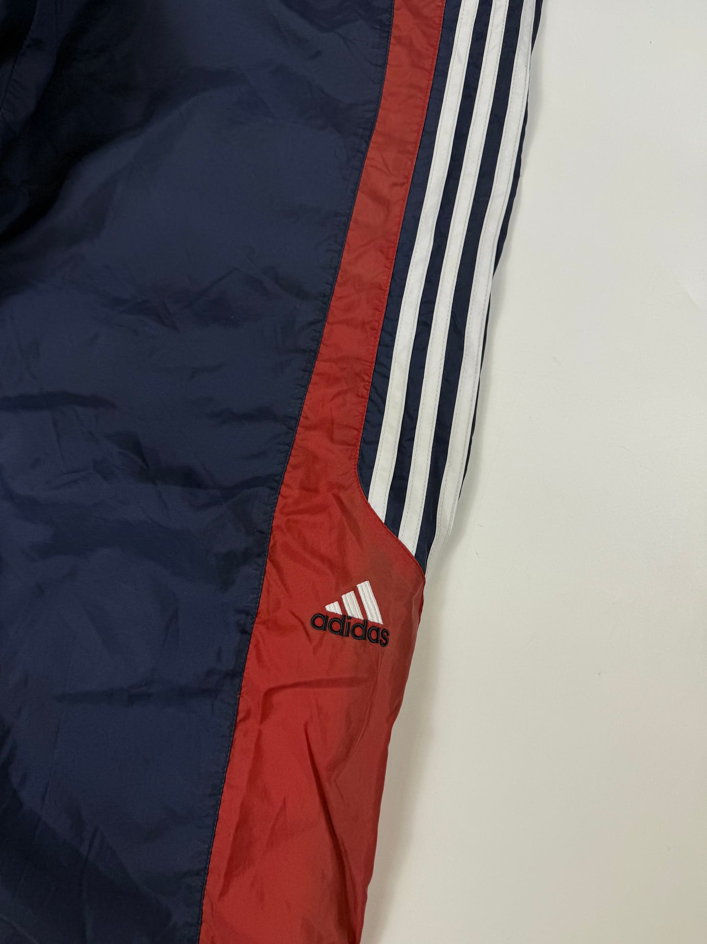 Vintage Adidas baggy side stripe track pants (XL)