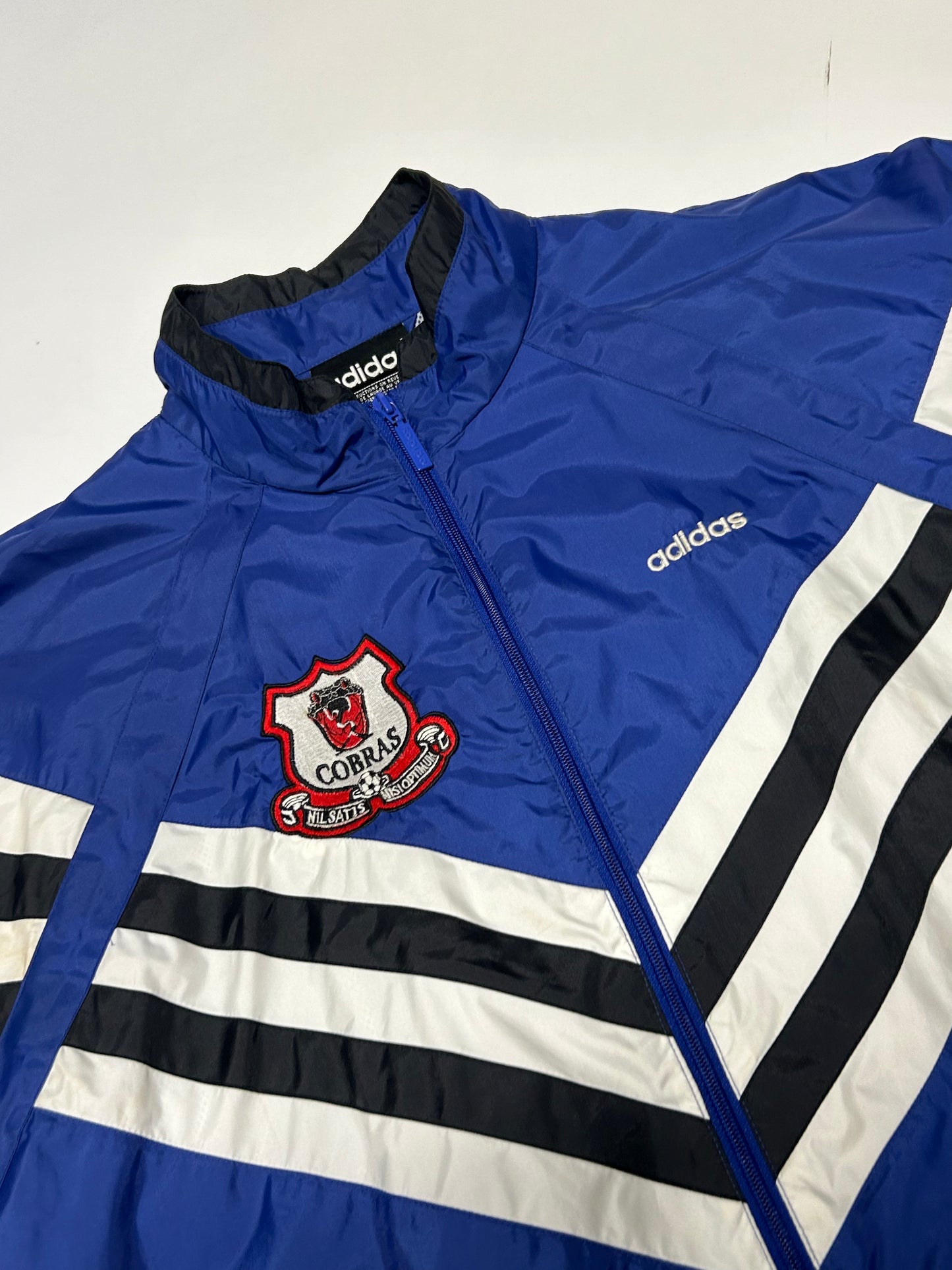 Vintage 90s Adidas football track jacket (XL)