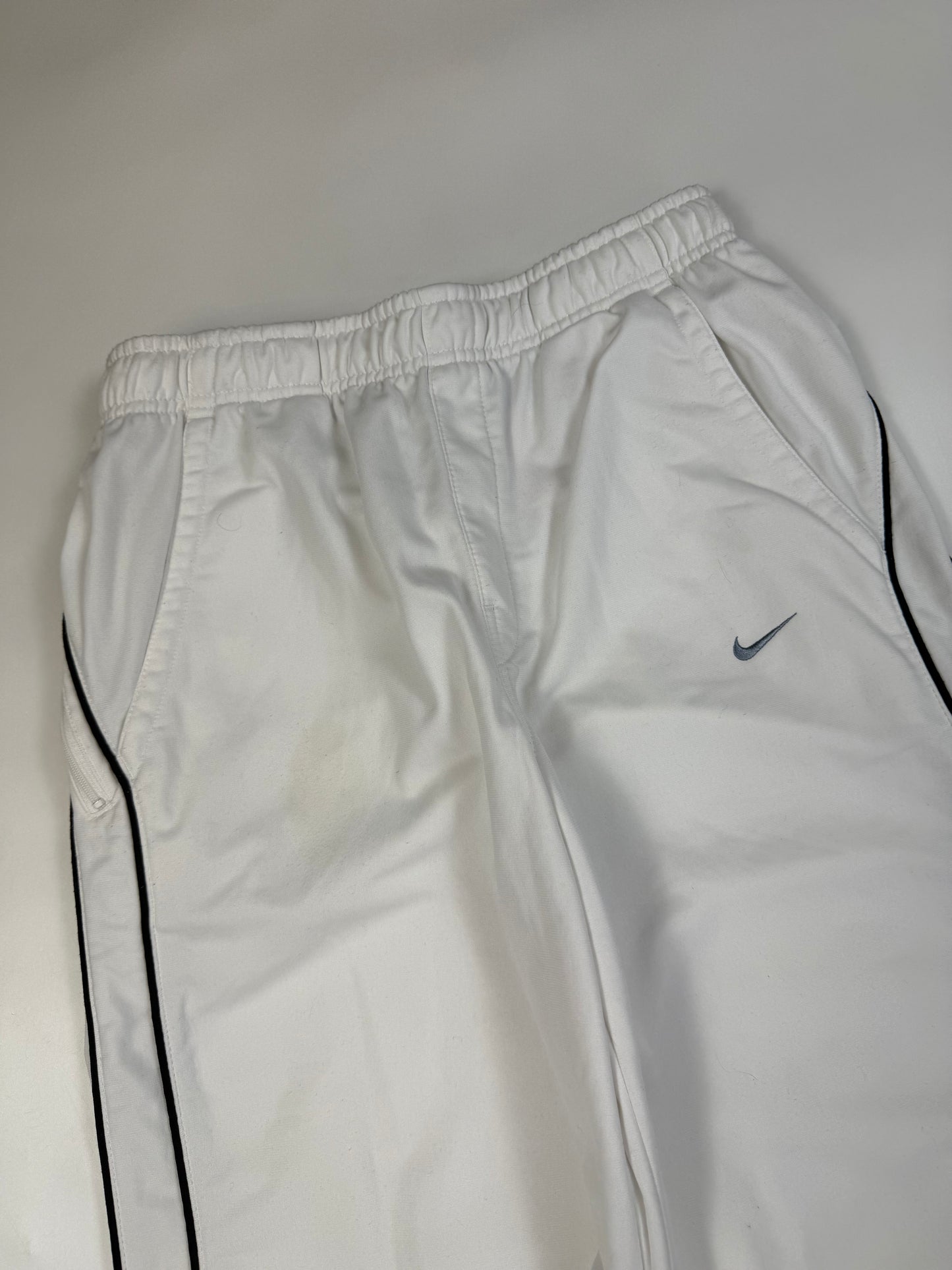 Vintage Nike side stripe baggy track pants (M)