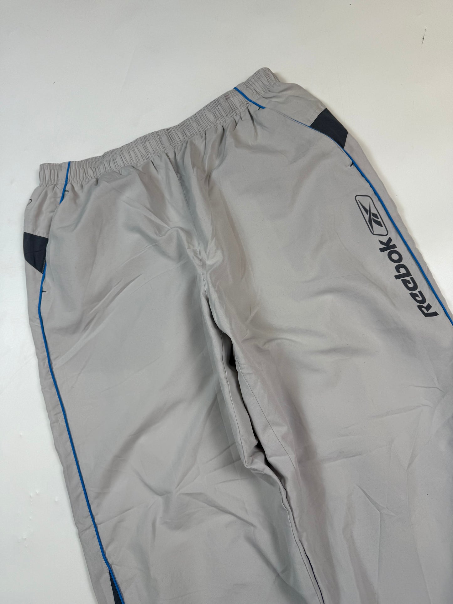 Vintage Reebok spell out baggy track pants (XL)