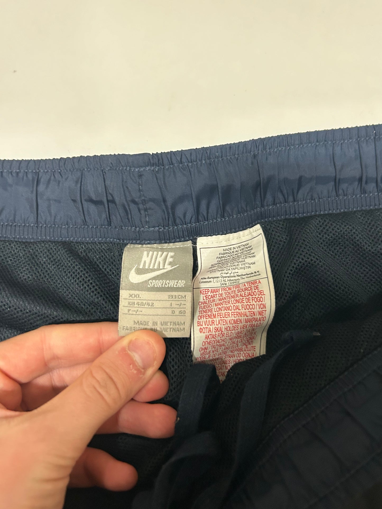 Vintage Nike side stripe baggy track pants (XXL)