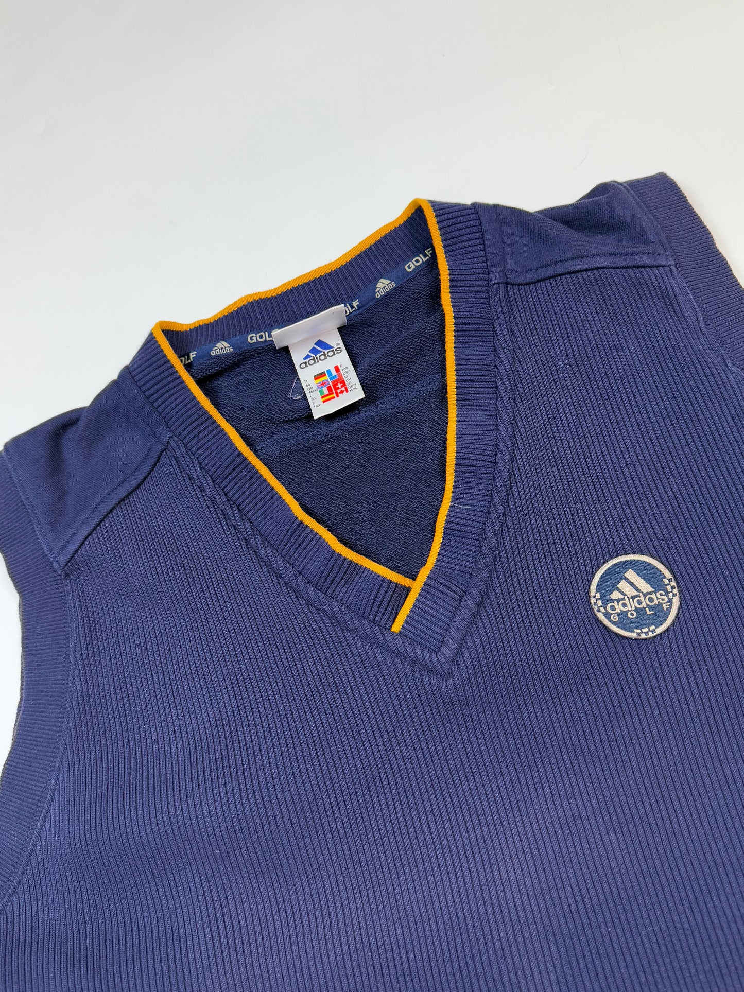 Vintage 90s Adidas golf vest sweatshirt (M)
