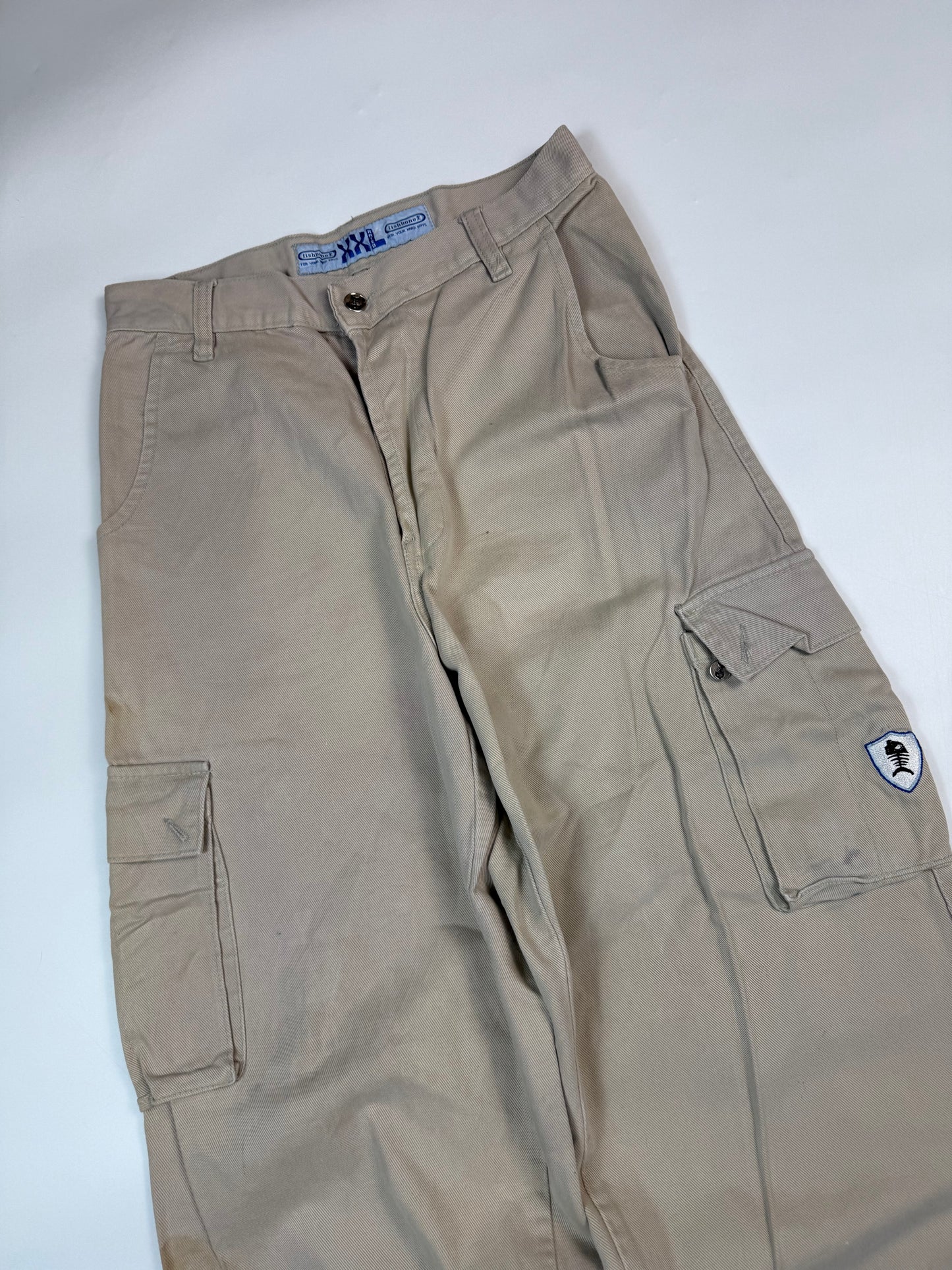 Vintage Y2K Fishbone baggy cargo pants (W30)