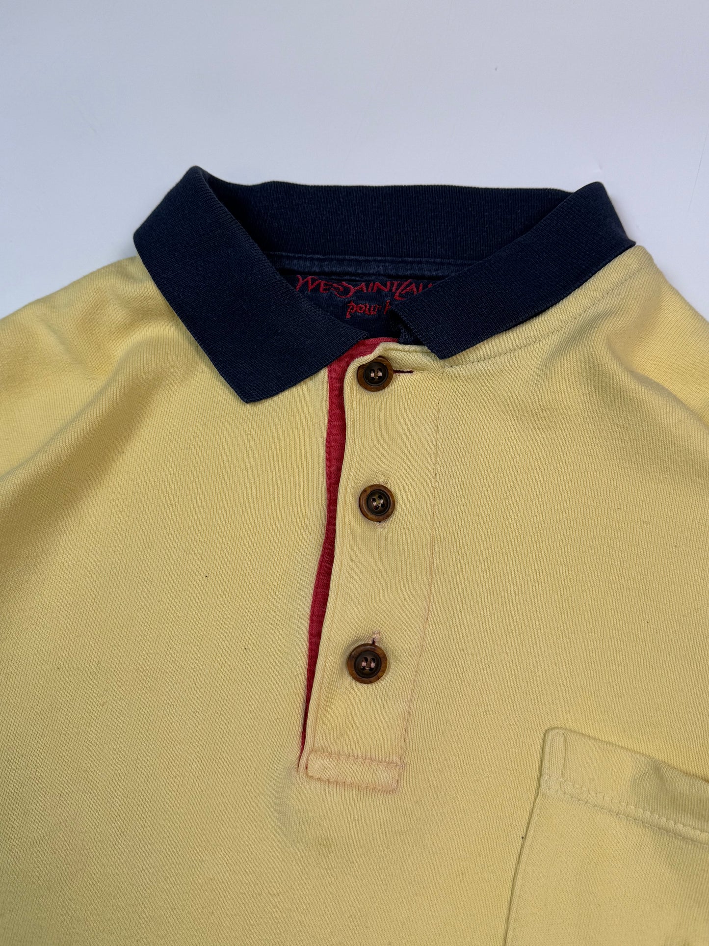 Vintage 90s YSL Yves Saint Laurent collared sweatshirt (L)