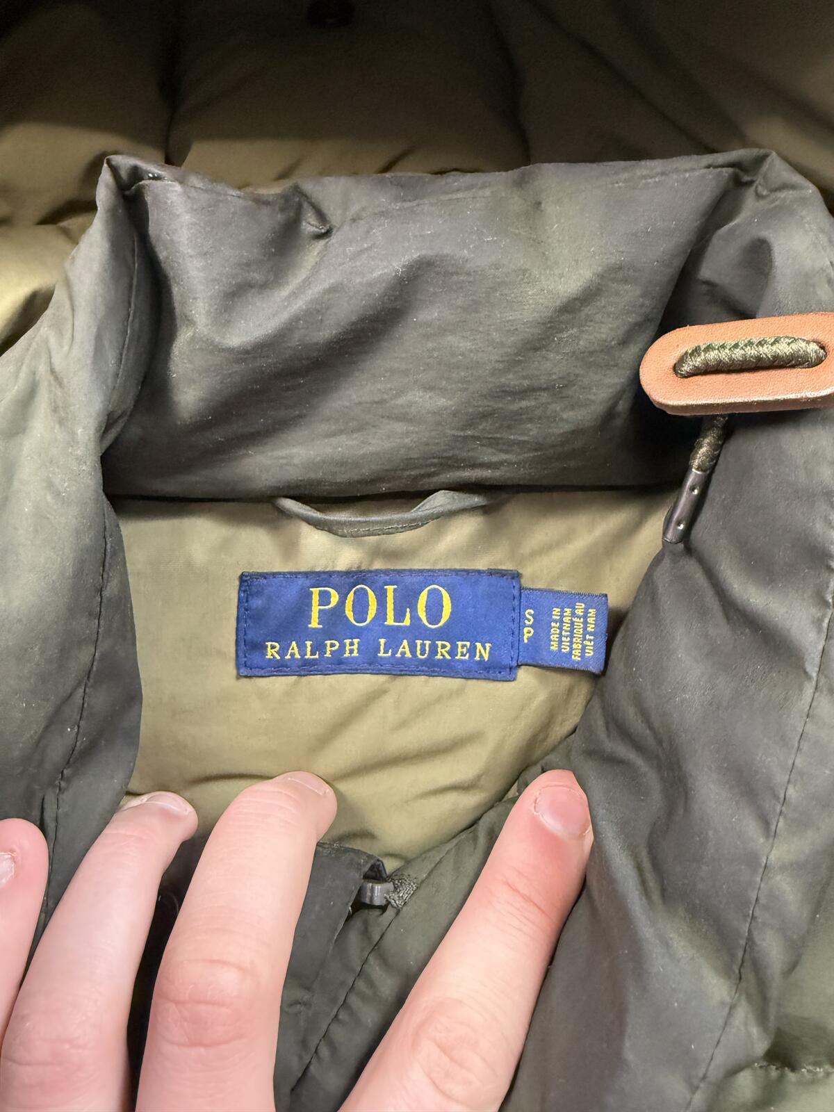 Polo Ralph Lauren hooded down puffer jacket (S)