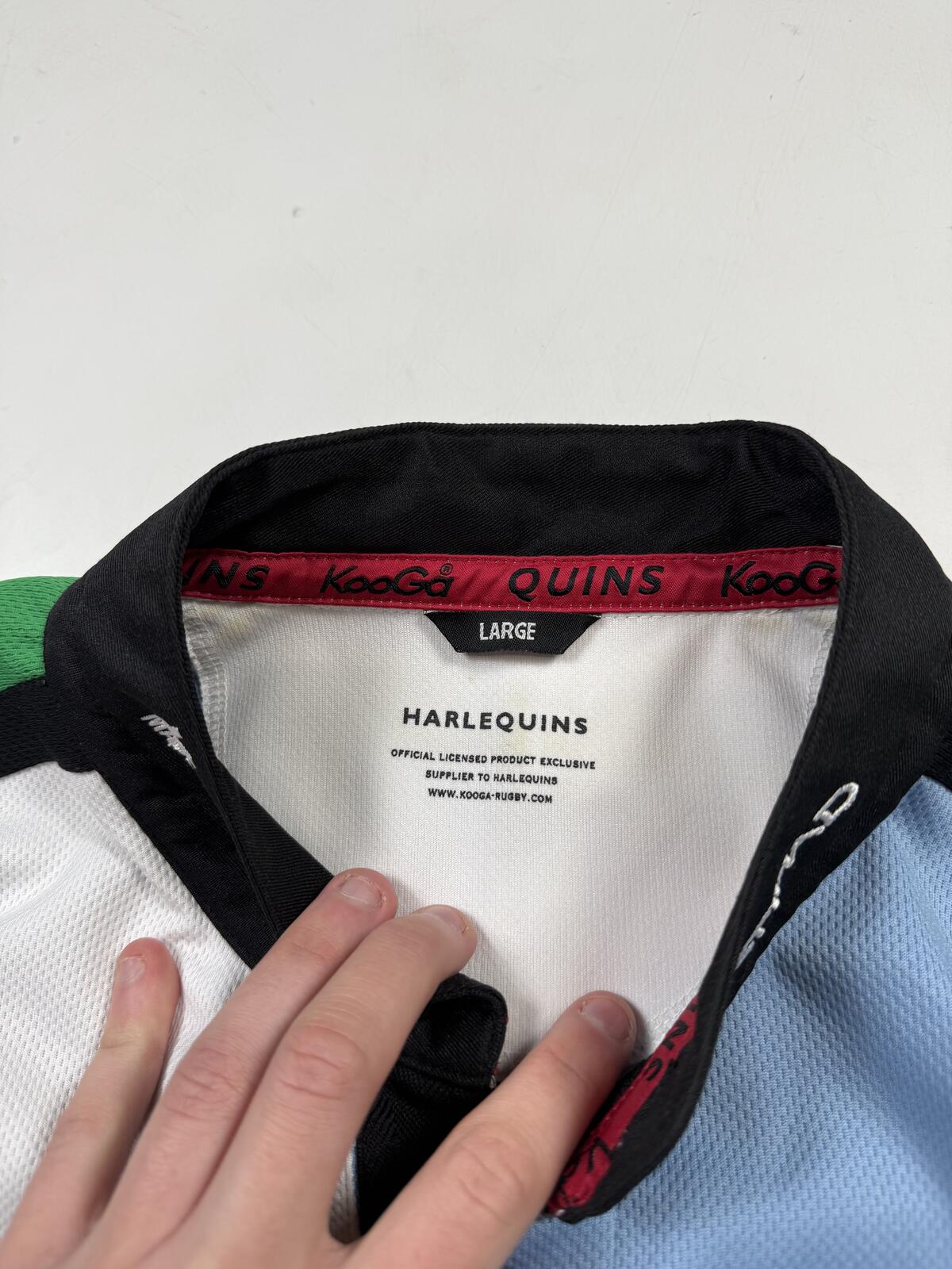 Vintage Harlequins 2007/08 Kooga rugby shirt (L)