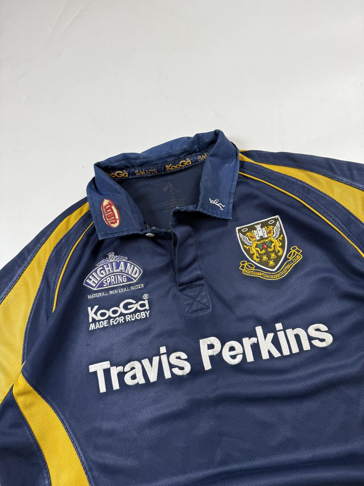 Vintage Northampton Saints 2004/05 Kooga rugby shirt (L)