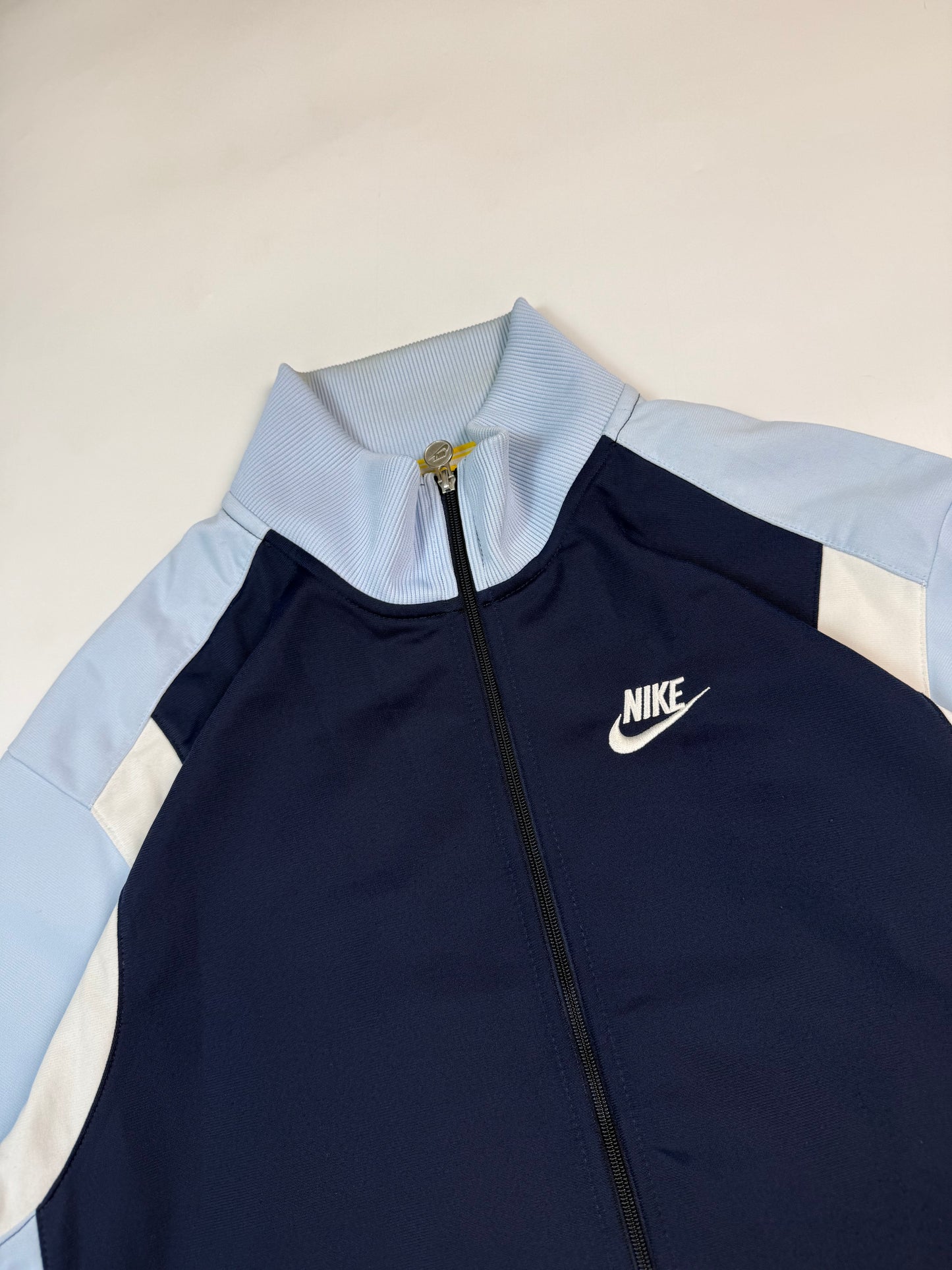 Vintage Nike spell out colour block track jacket (L)