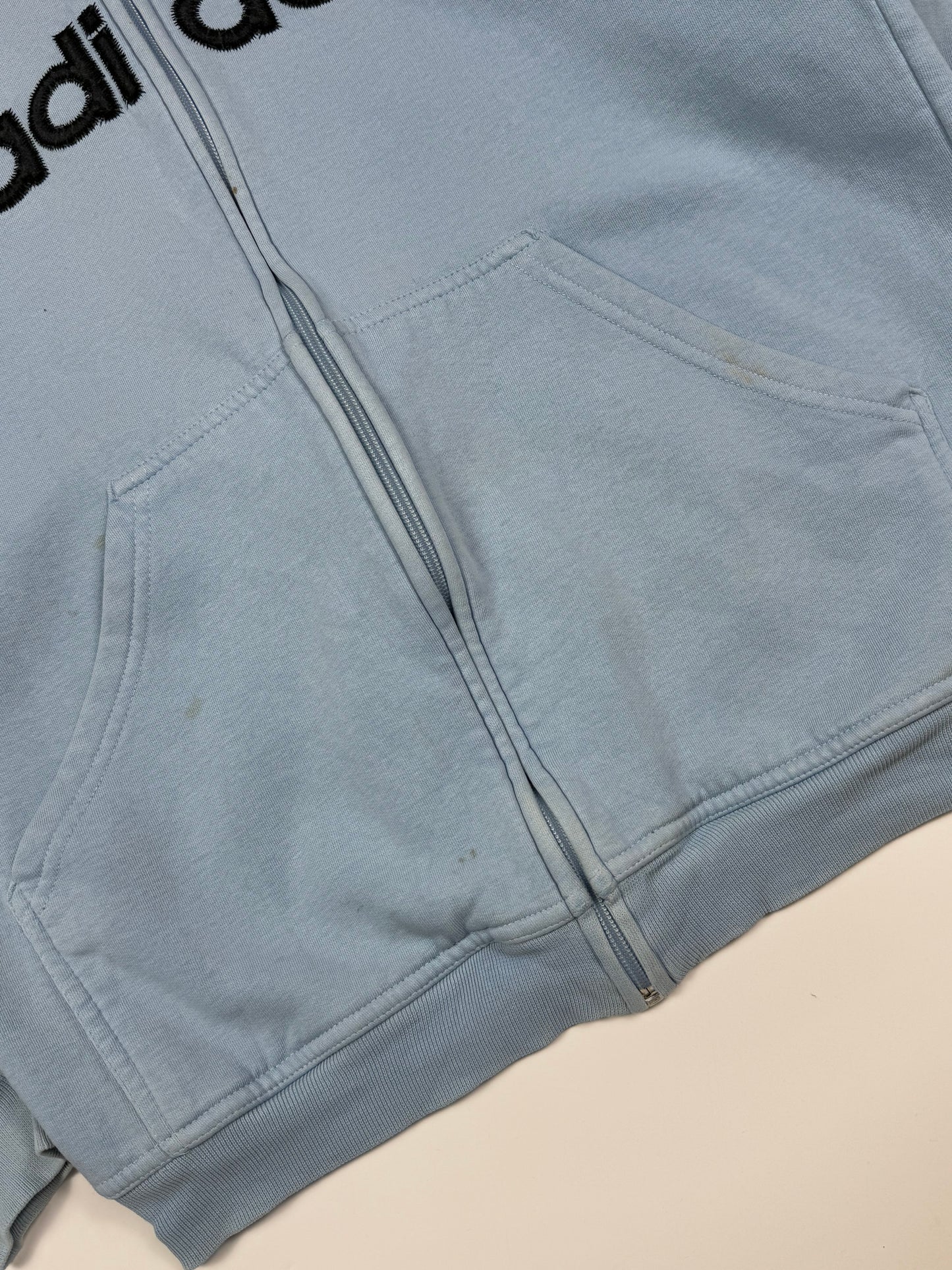 Vintage Adidas spell out full zip hoodie (M)