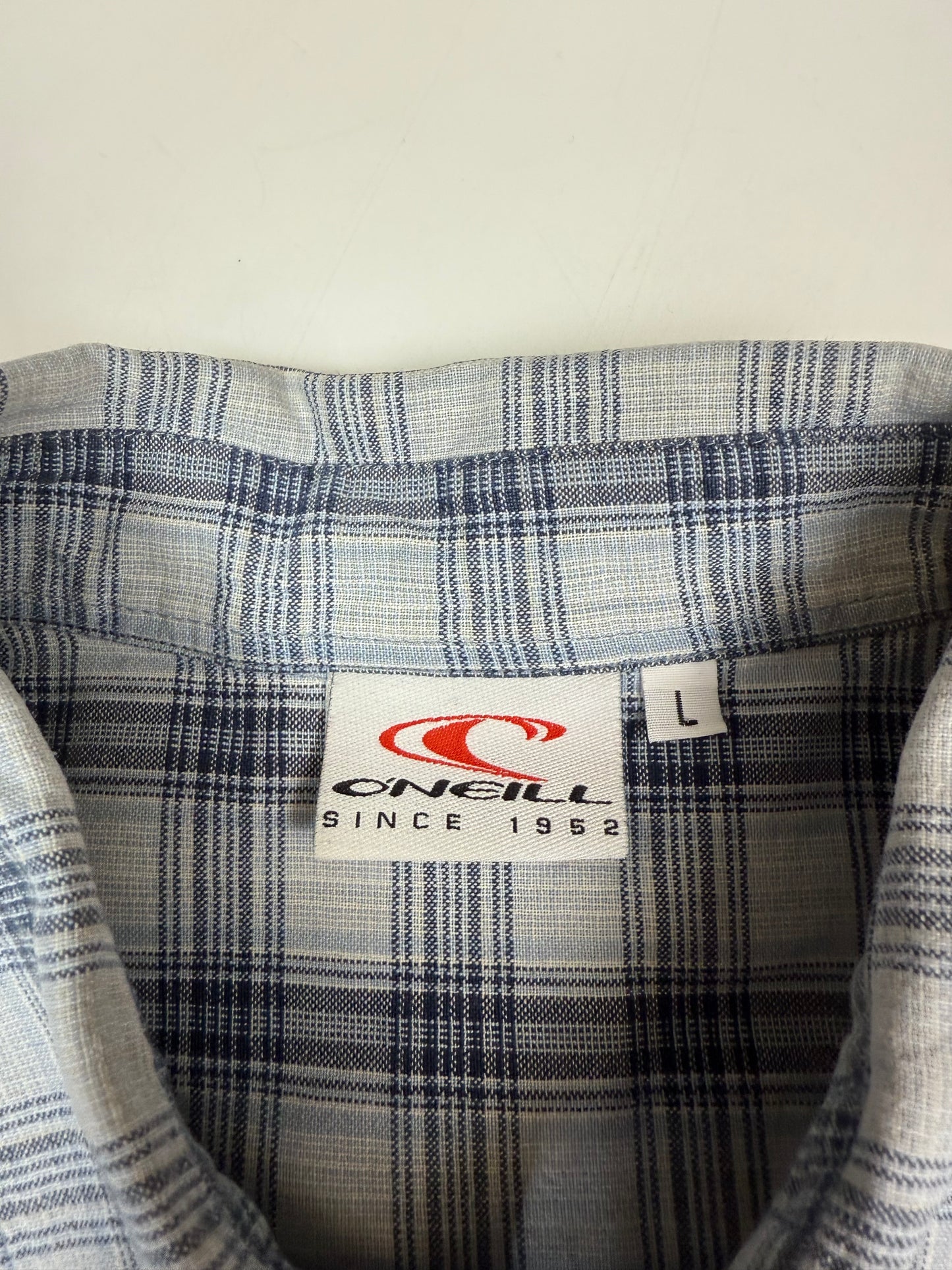 Vintage O'neill checkered s/s shirt (L)