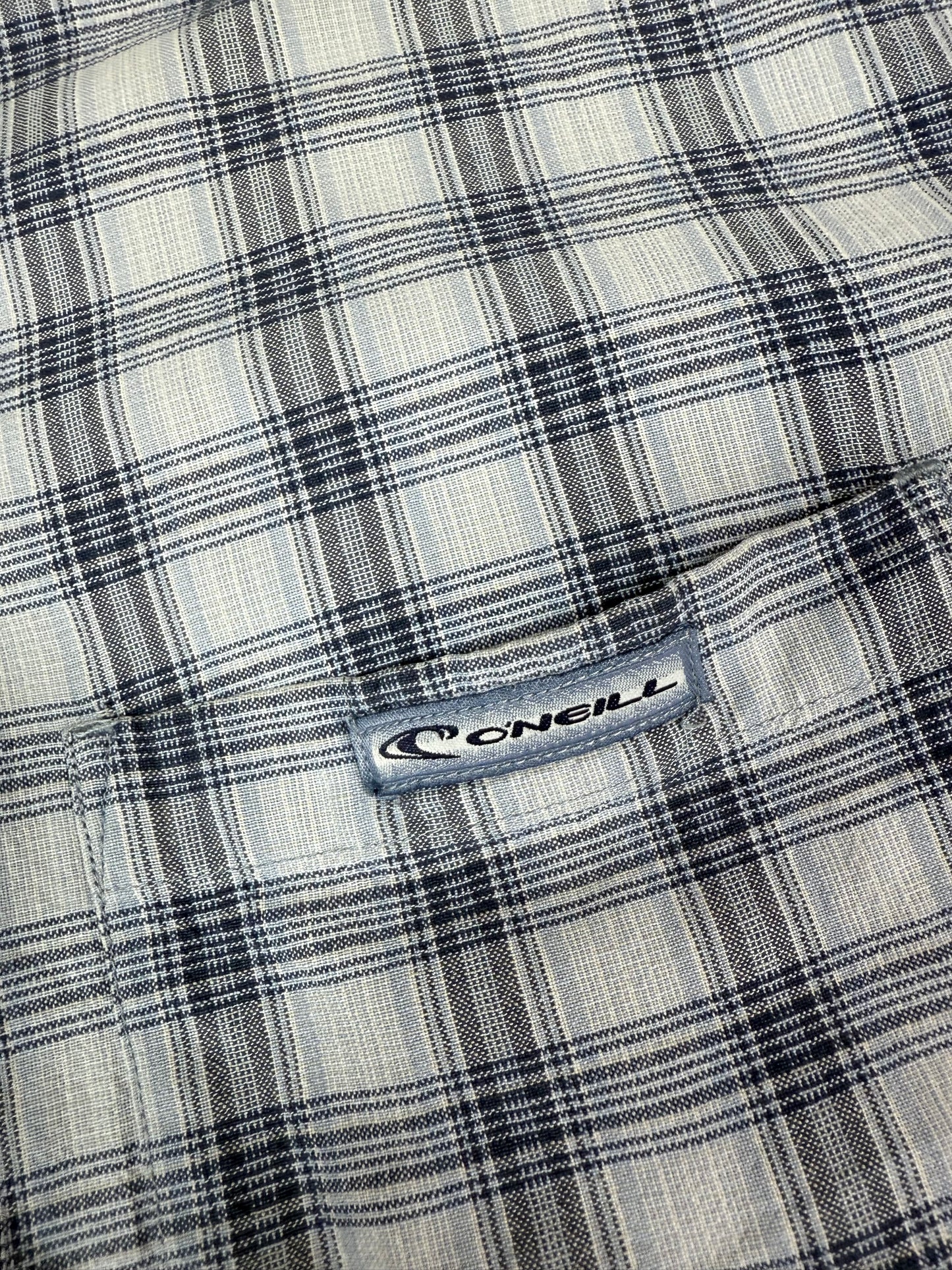 Vintage O'neill checkered s/s shirt (L)