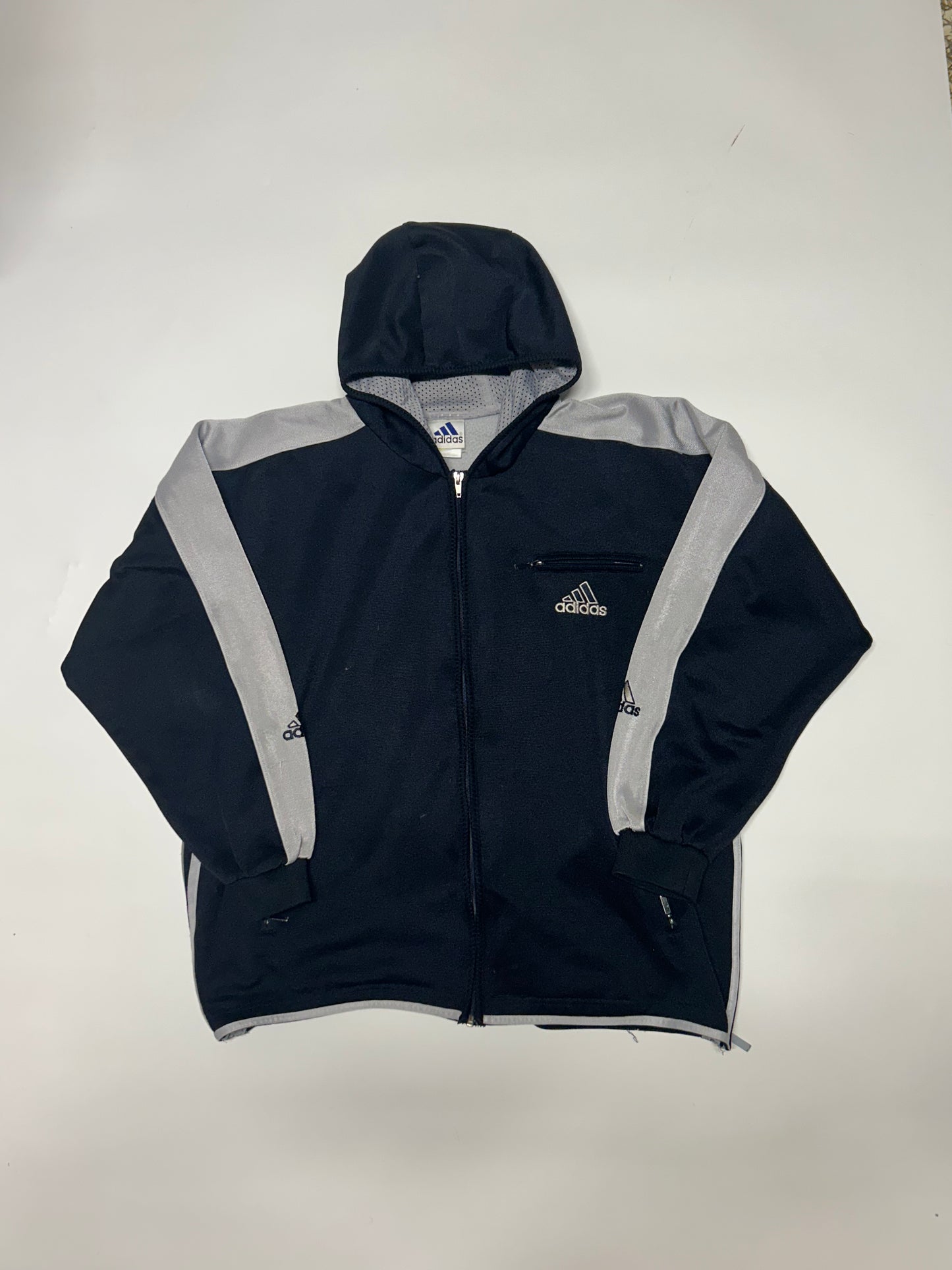 Vintage 90s Adidas zip up hoodie (M)