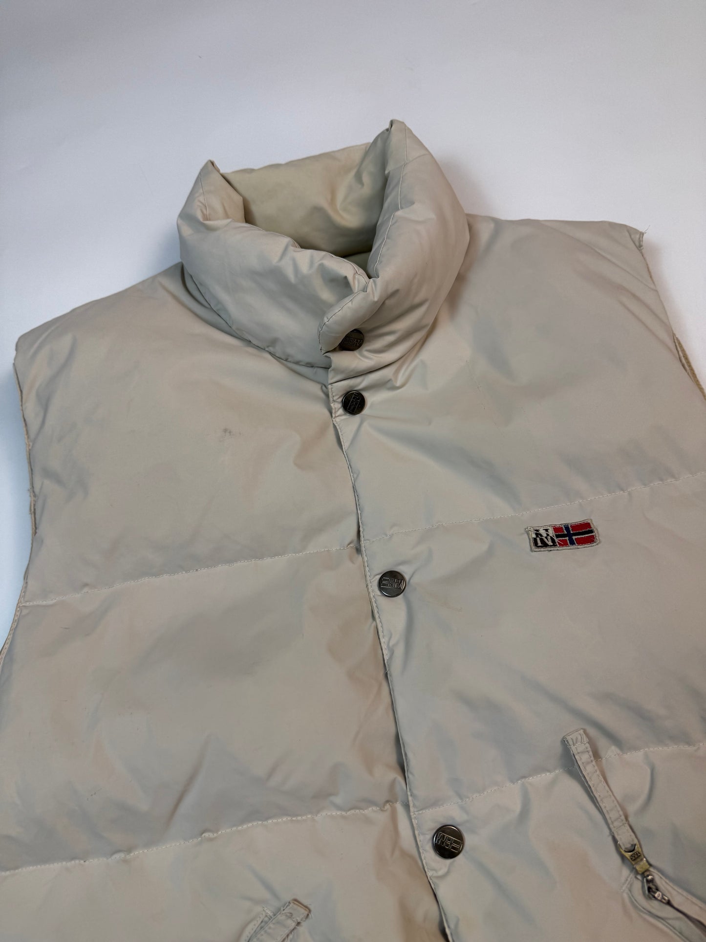 Vintage Napapijri gilet puffer jacket (M)
