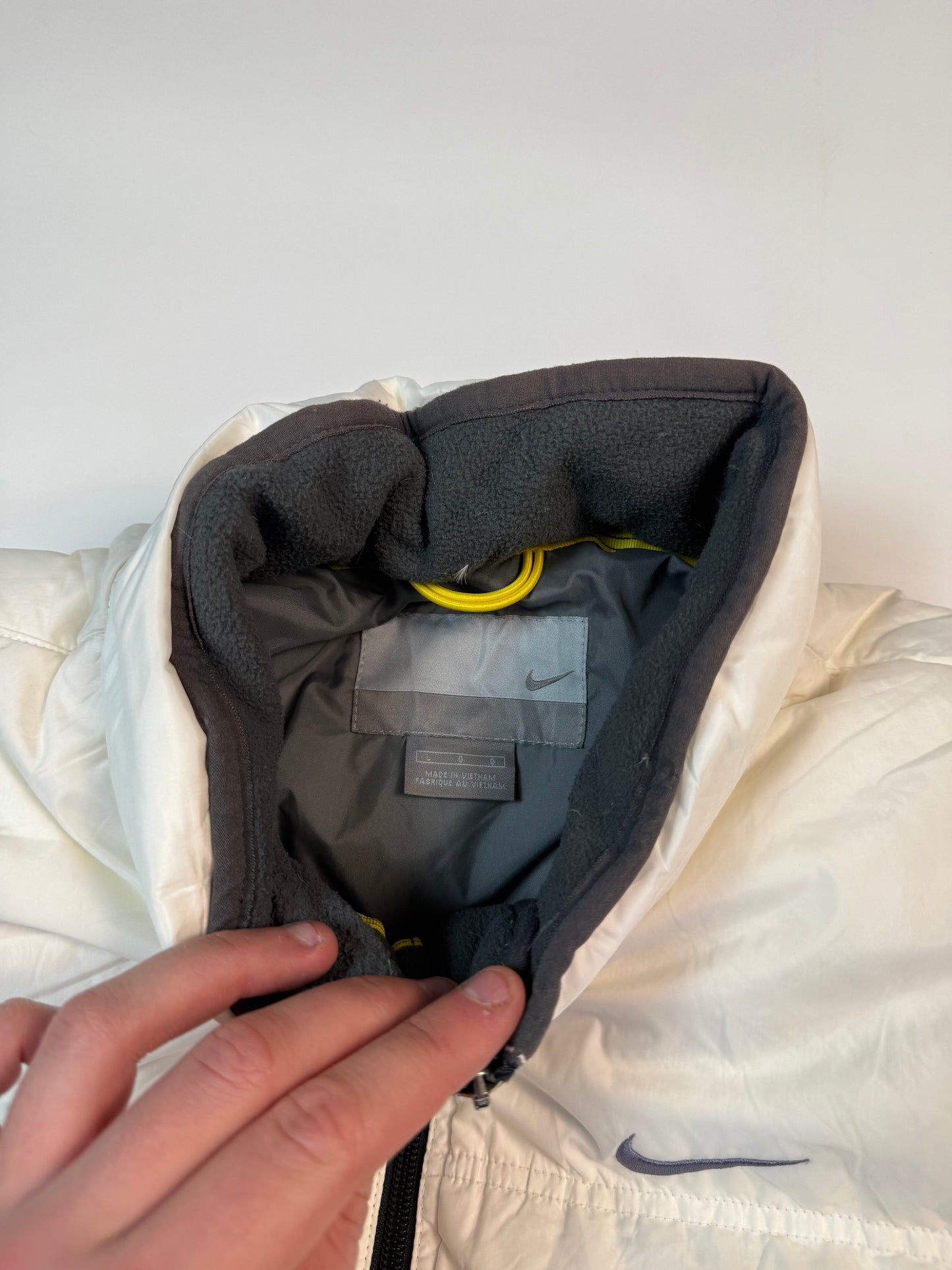 Vintage Nike mini swoosh puffer jacket (L)