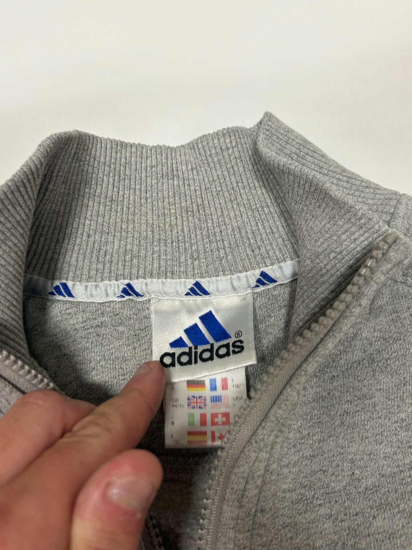 Vintage 90s adidas quarter zip sweatshirt (L)