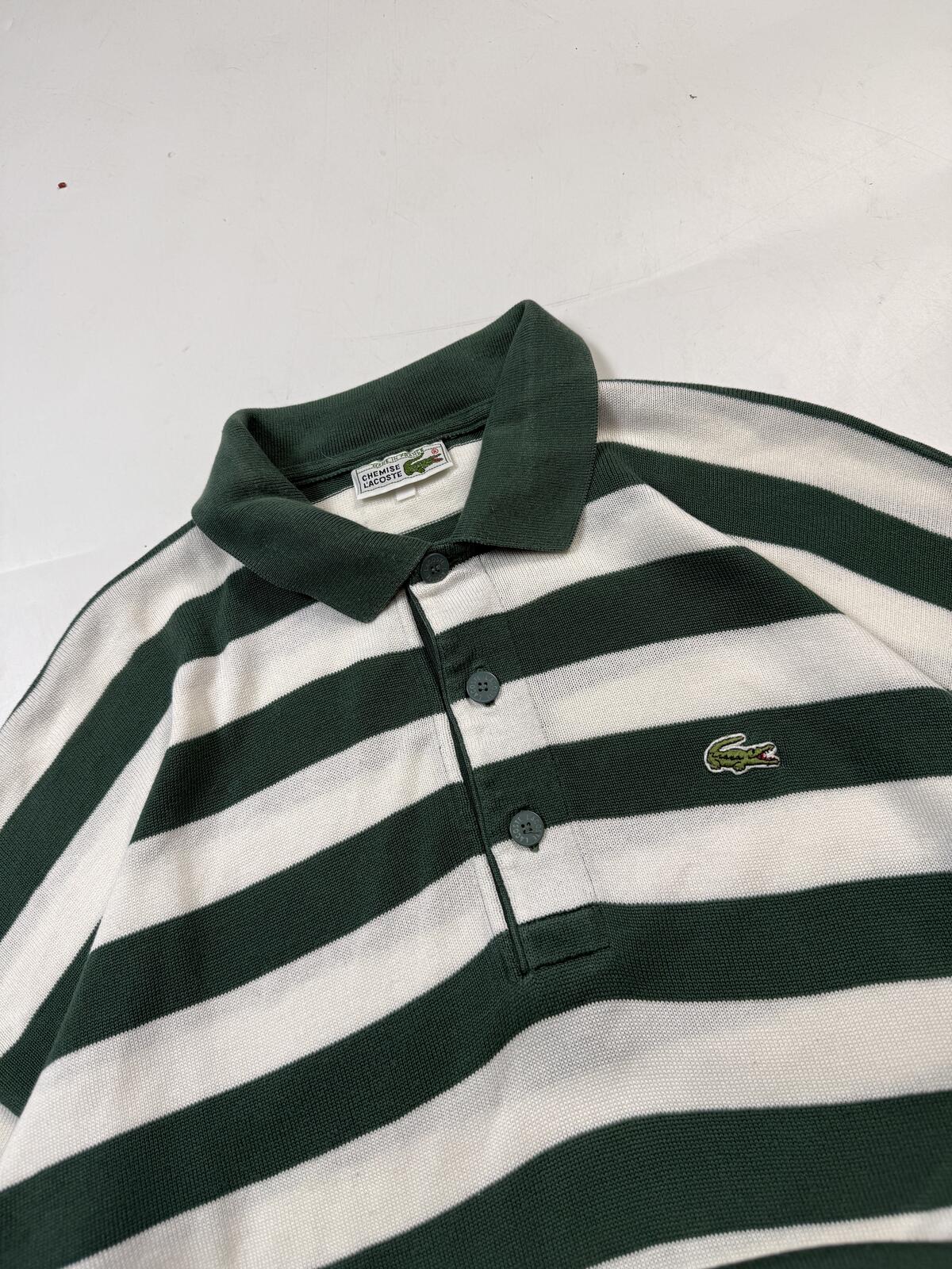 Vintage 90s Lacoste chemise collared knit sweater (XL)