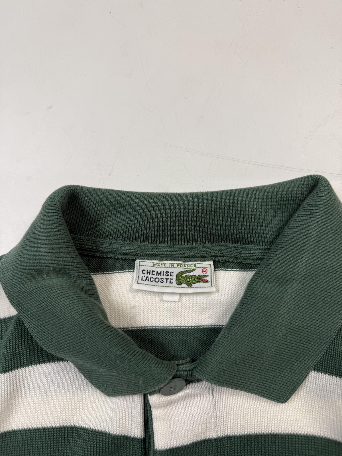 Vintage 90s Lacoste chemise collared knit sweater (XL)