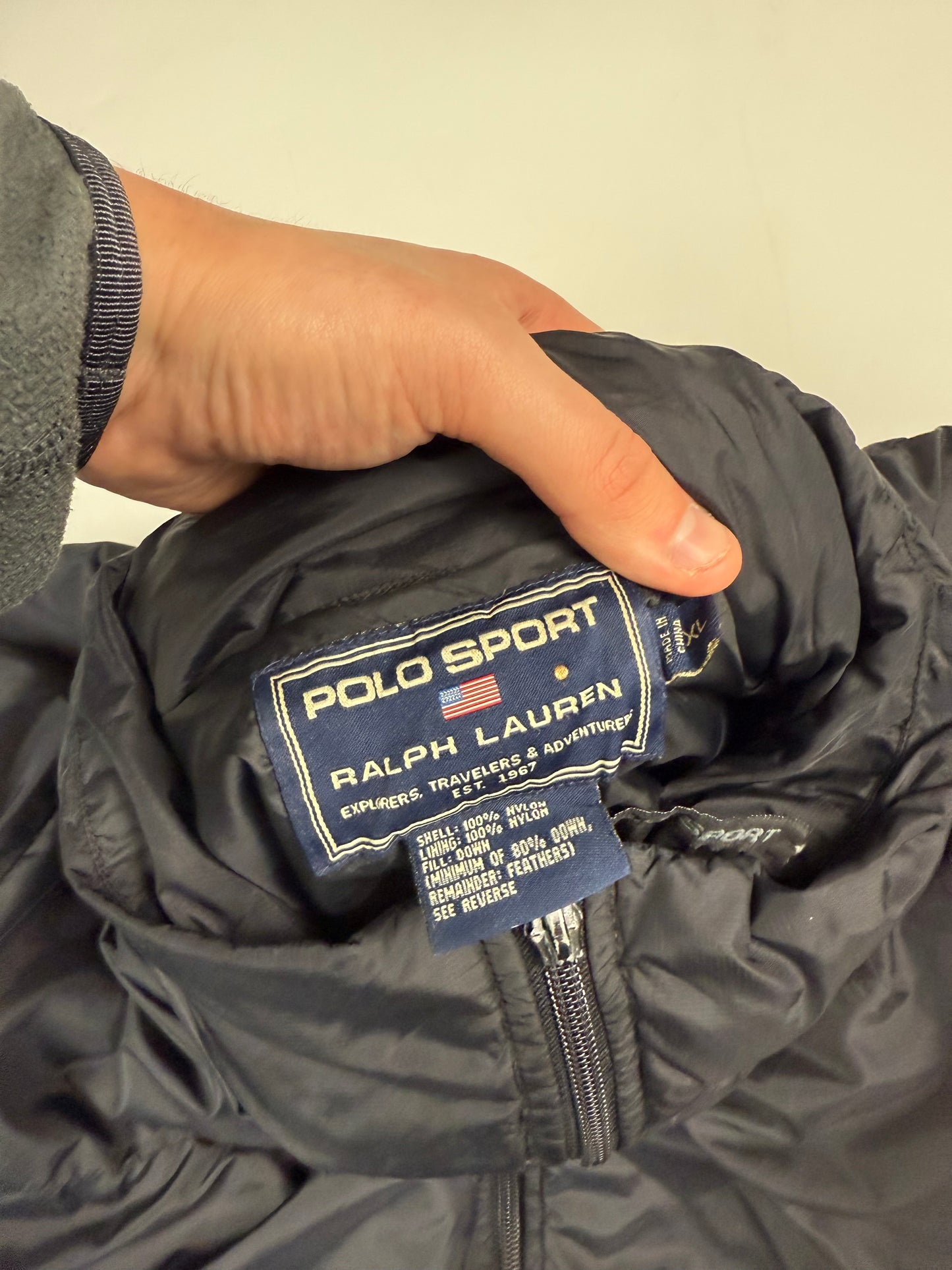 Vintage Polo sport ralph lauren puffer jacket (XL)