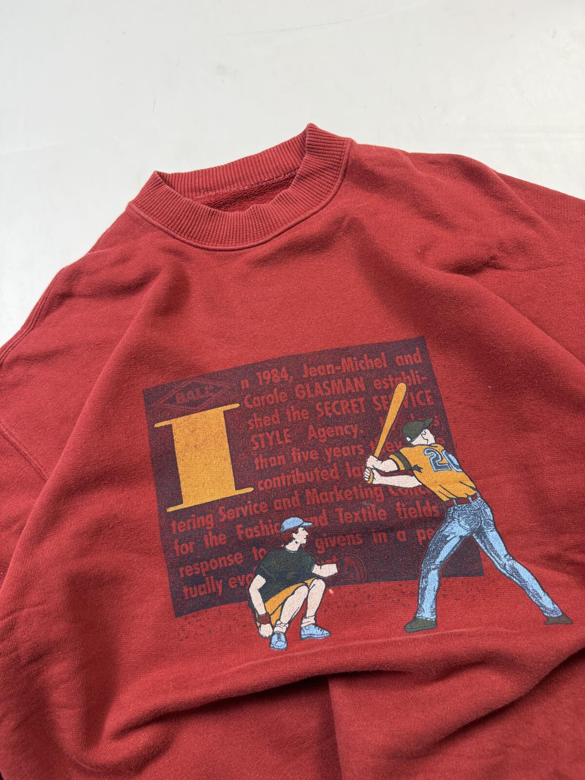 Vintage 90s Baseball graphic sweatshirt (L)