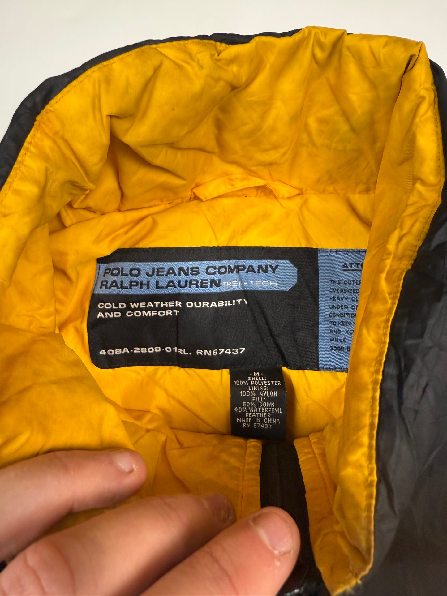 Vintage 90s Ralph Lauren polo jeans co puffer jacket (M)