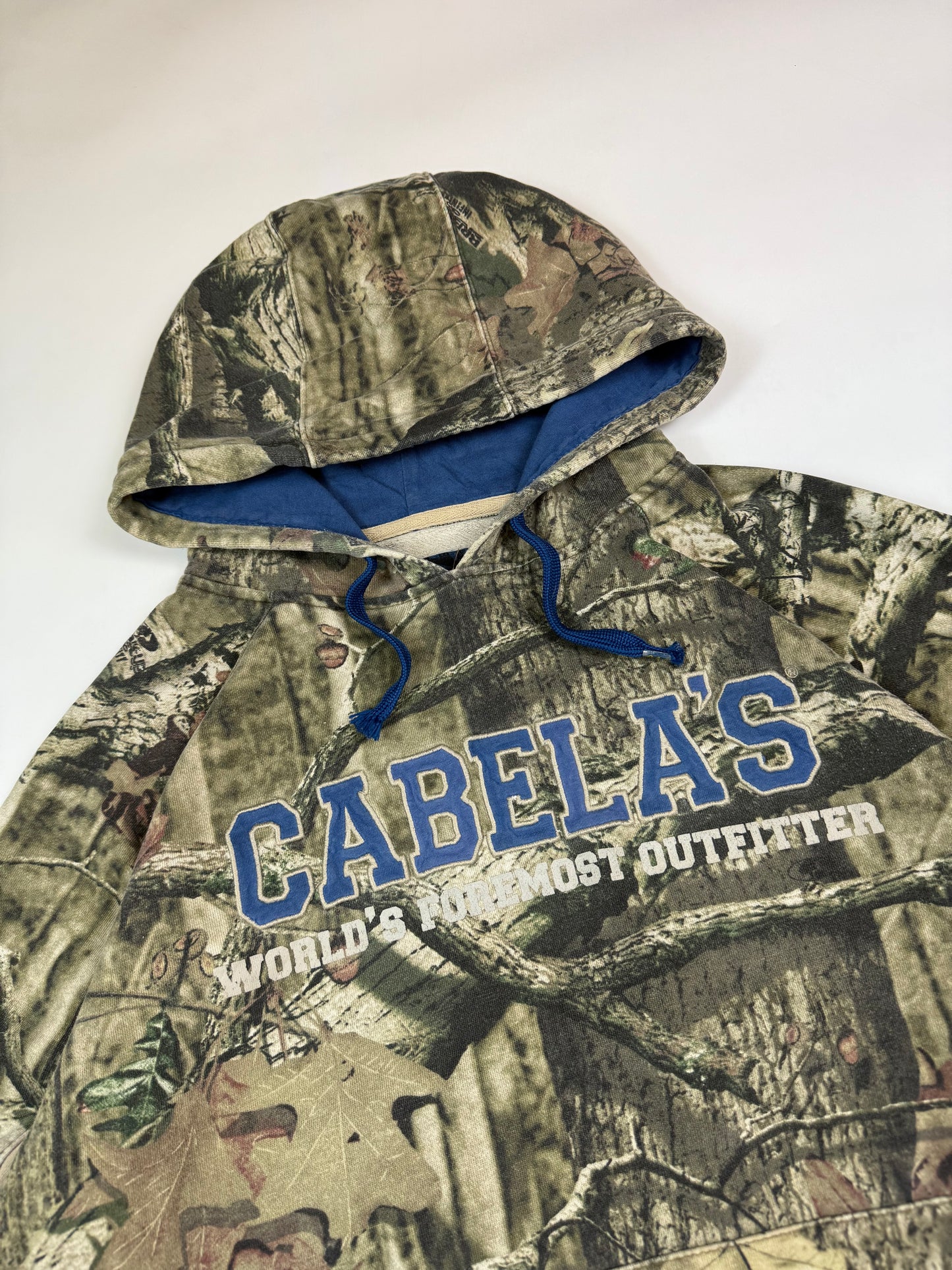 Real tree camouflage spell out hoodie (XL)