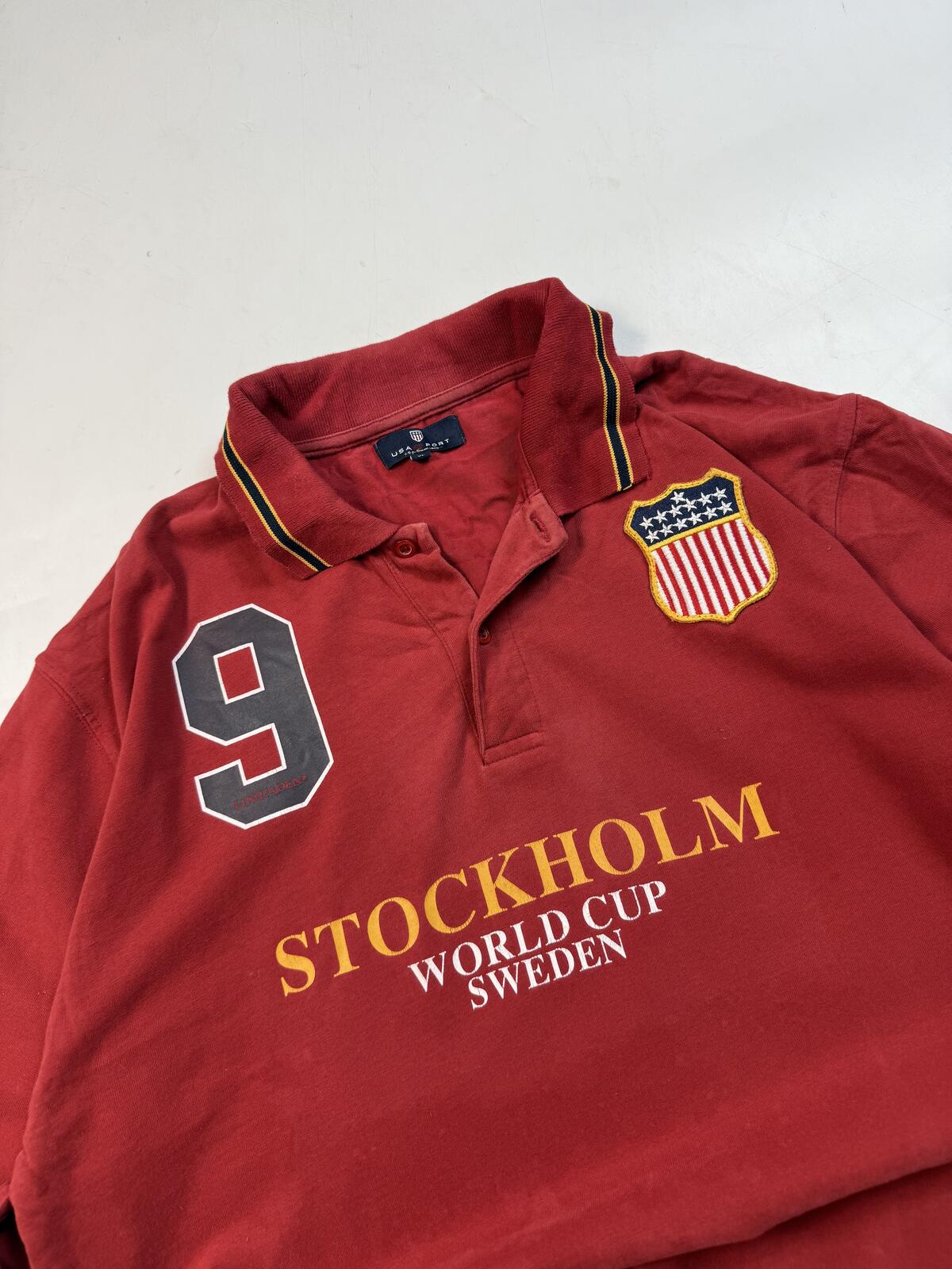 Vintage USA port long sleeve polo shirt (XL)
