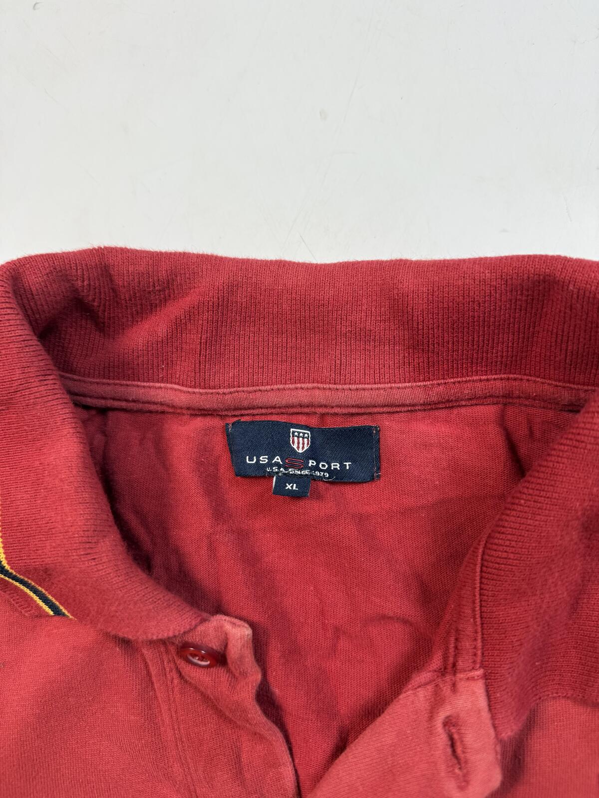 Vintage USA port long sleeve polo shirt (XL)