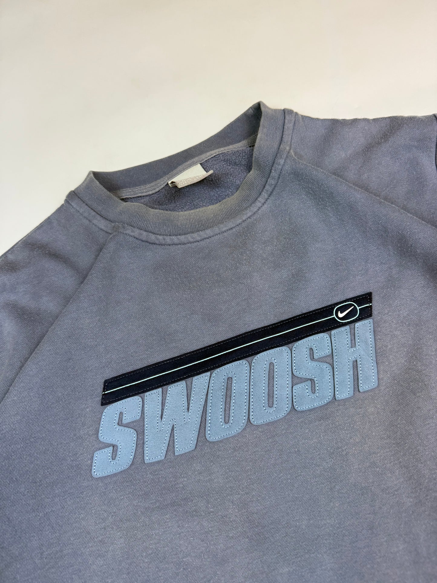 Vintage Nike swoosh spell out sweatshirt (L)