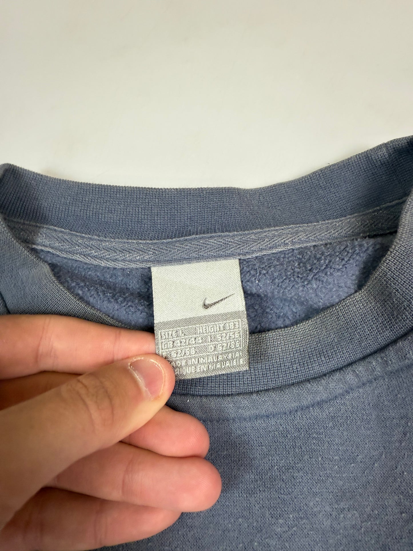 Vintage Nike swoosh spell out sweatshirt (L)