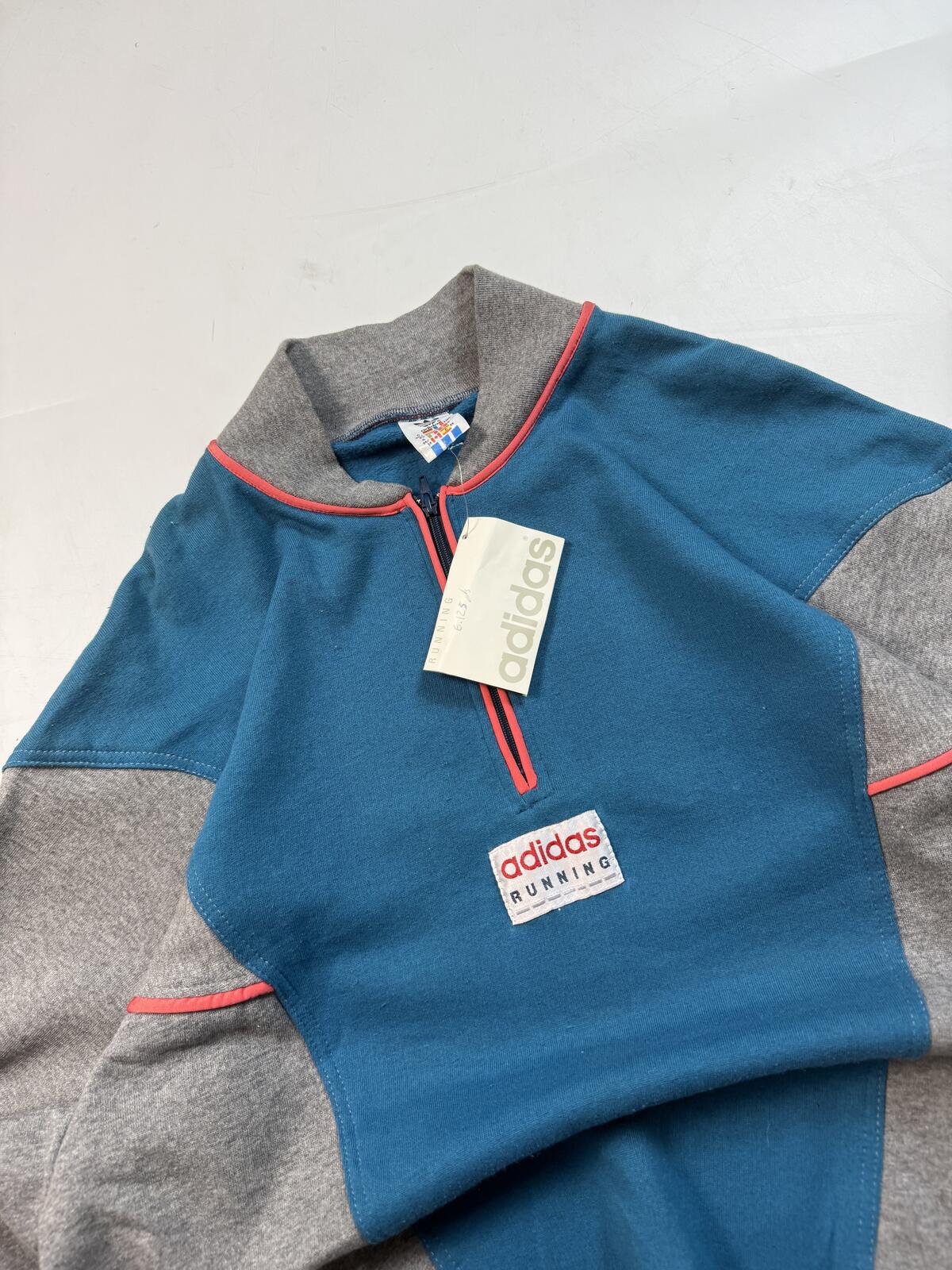 Vintage BNWT 90s adidas originals running quarter zip sweatshirt (M)