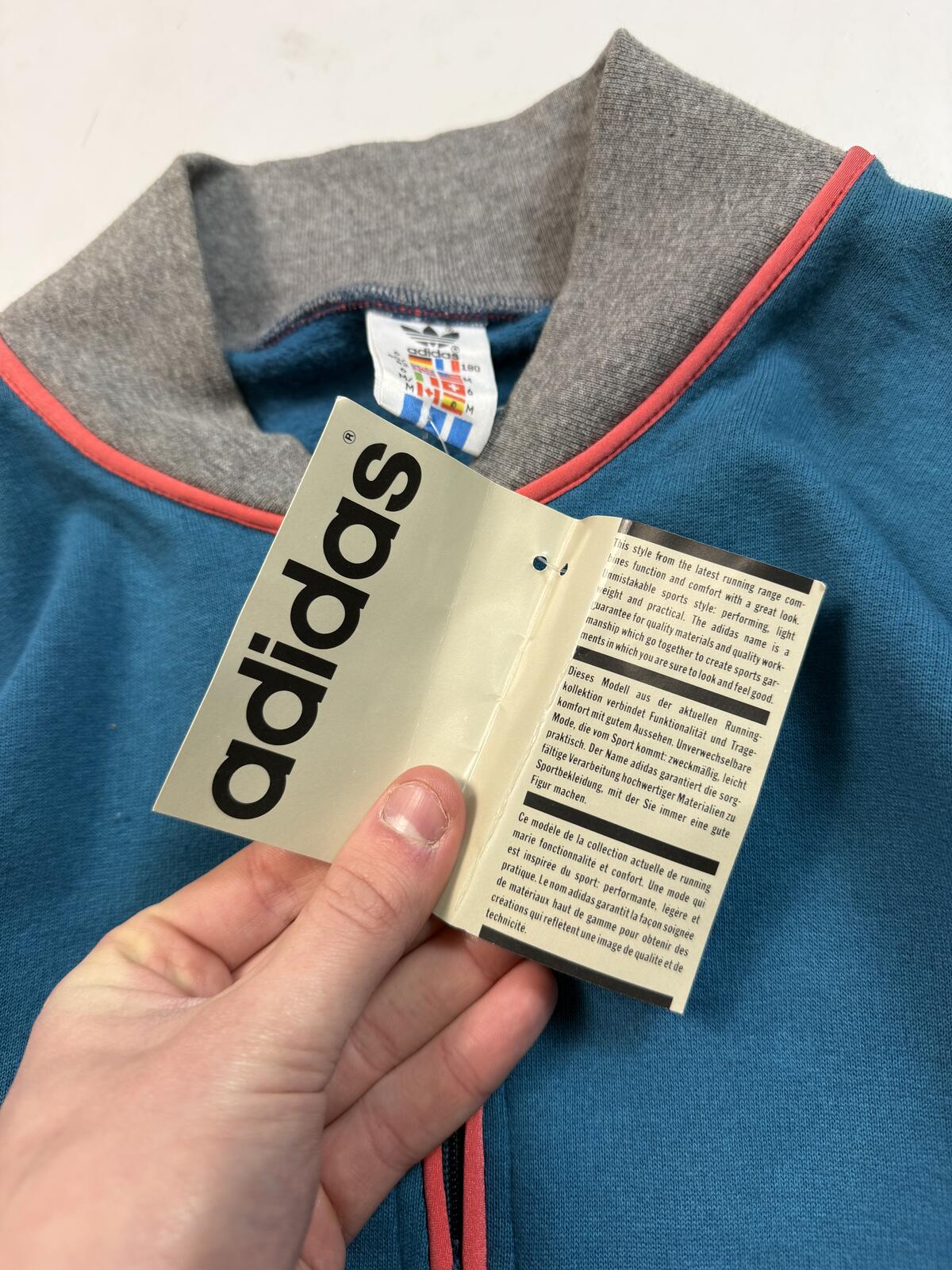 Vintage BNWT 90s adidas originals running quarter zip sweatshirt (M)