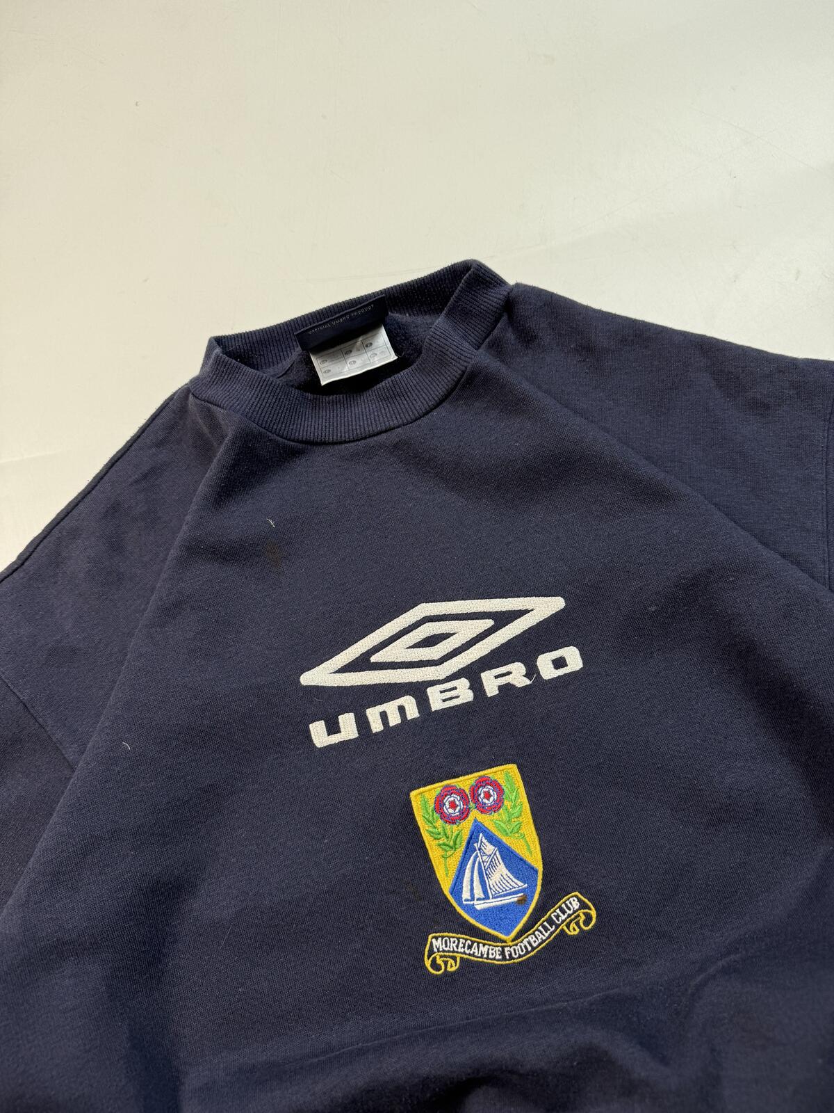 Vintage 2000s Morecambe Umbro football sweatshirt (L)