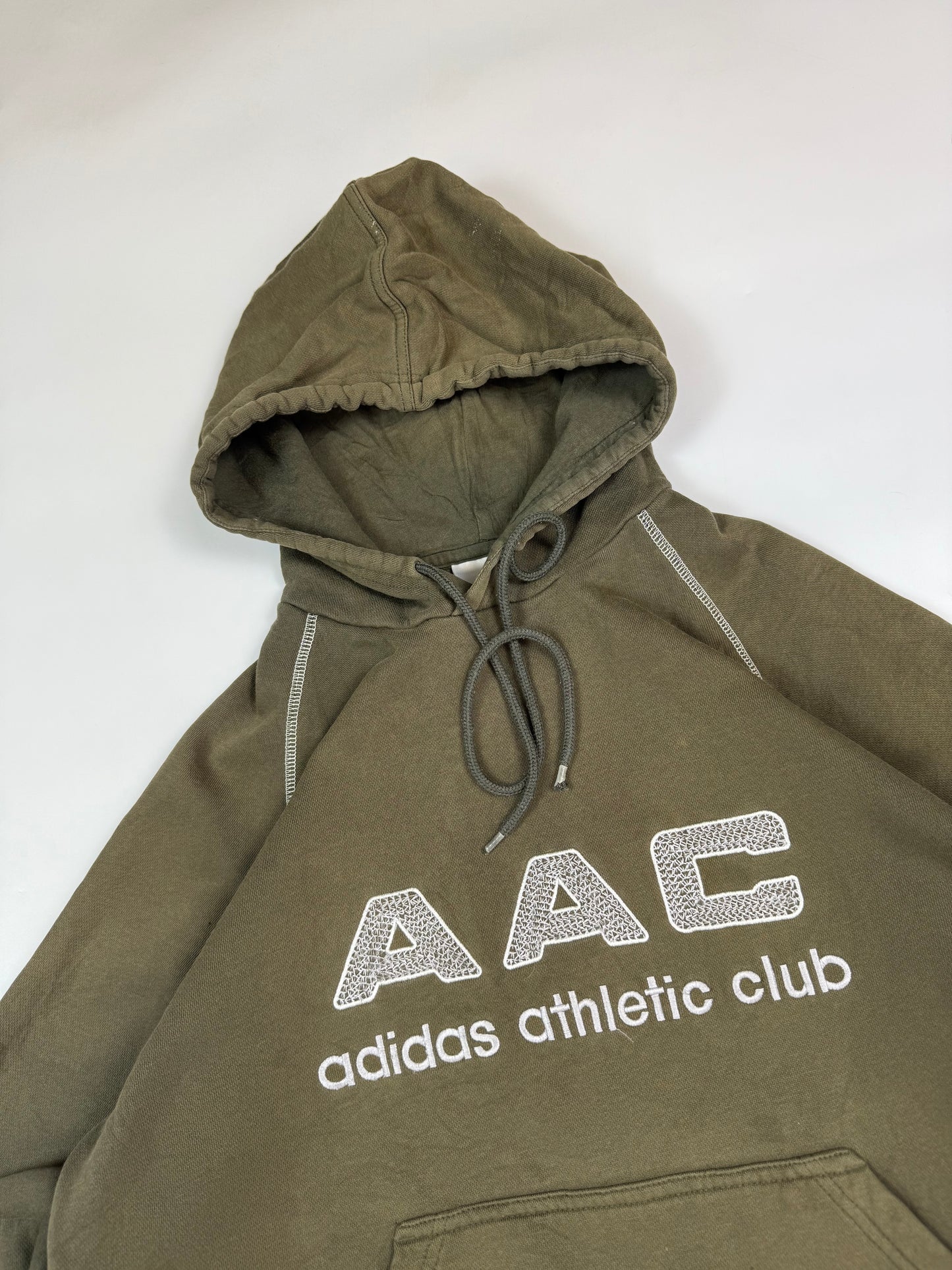 Vintage Adidas athletic club AAC spell out hoodie (S)